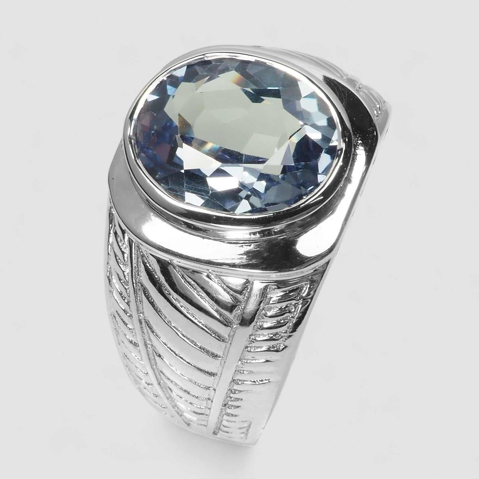 COLOR CHANGE ALEXANDRITE 925 STERLING SILVER HANDMADE RING