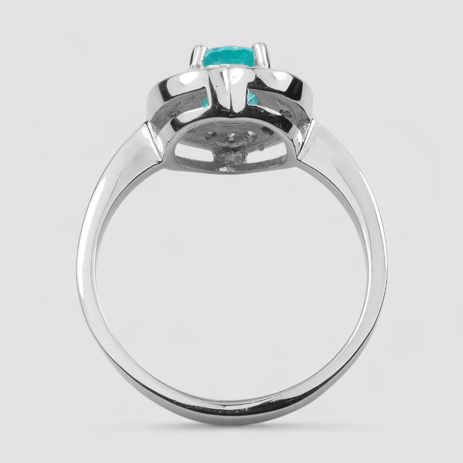 Blue Paraiba Tourmaline 925 Sterling Silver Ring