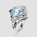 Sky Blue Zircon 925 Sterling Silver Ring