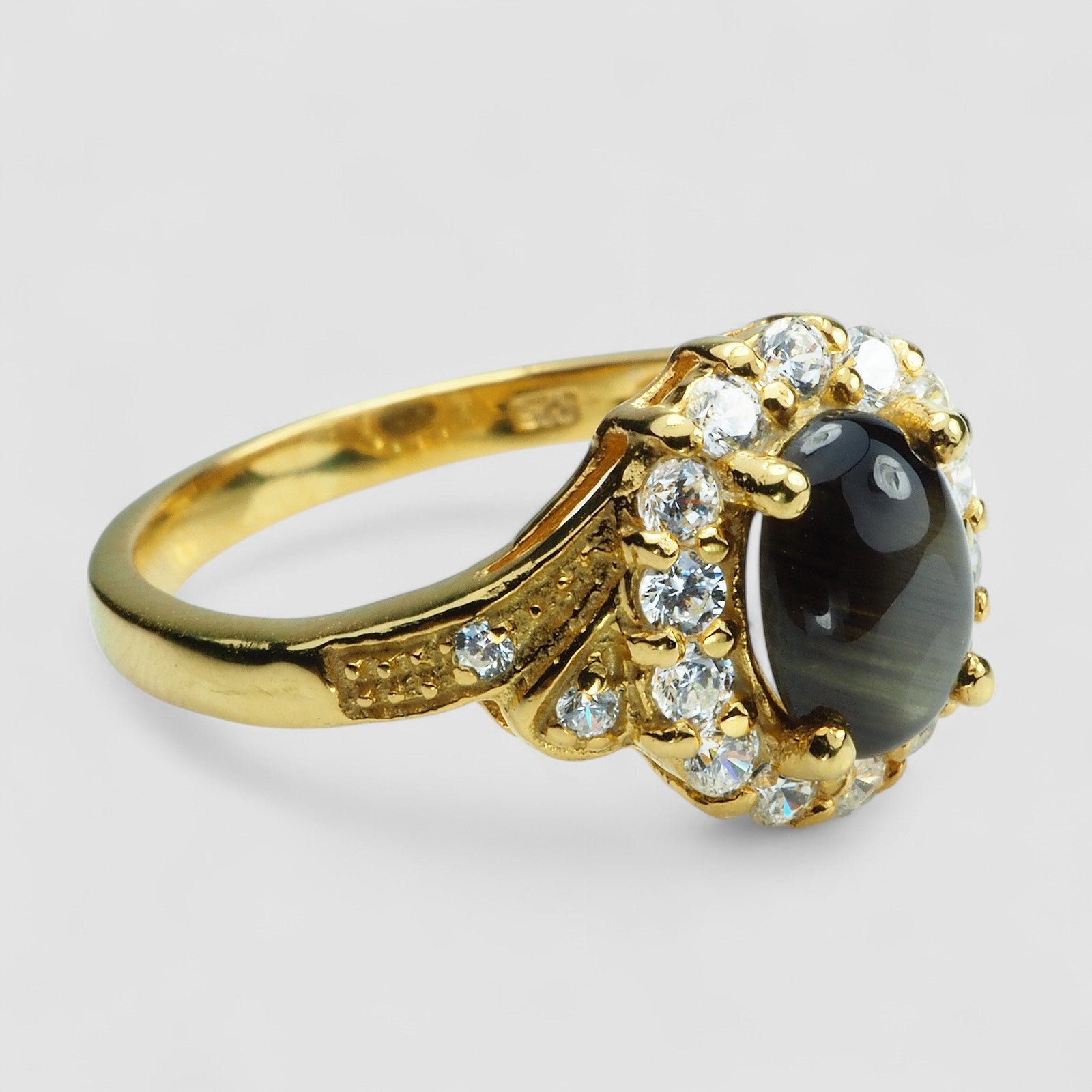 Black Star Sapphire 925 Sterling Silver Ring