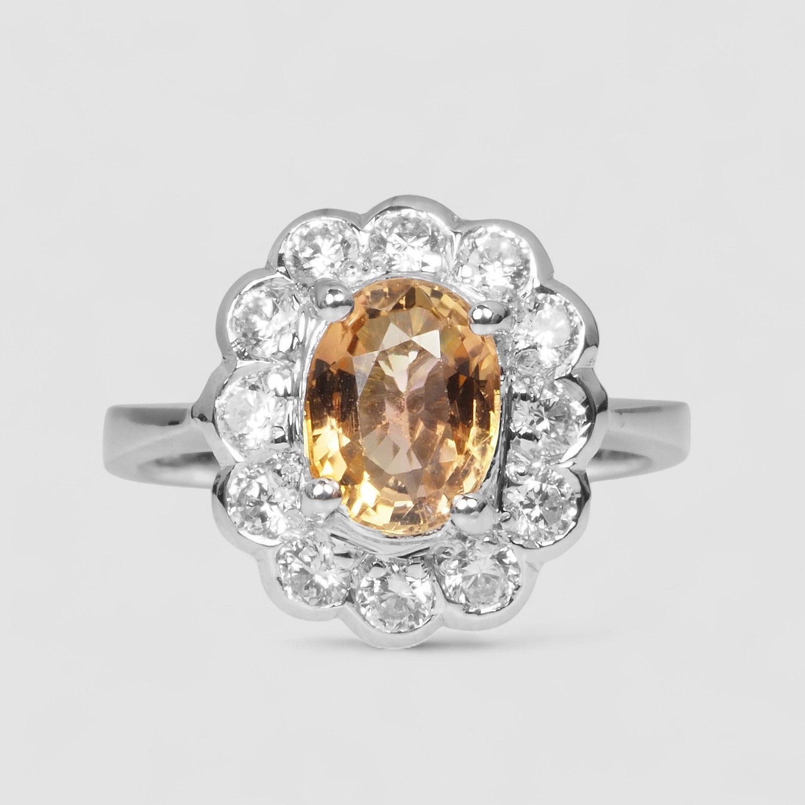 Champagne Tourmaline 925 Sterling Silver Ring