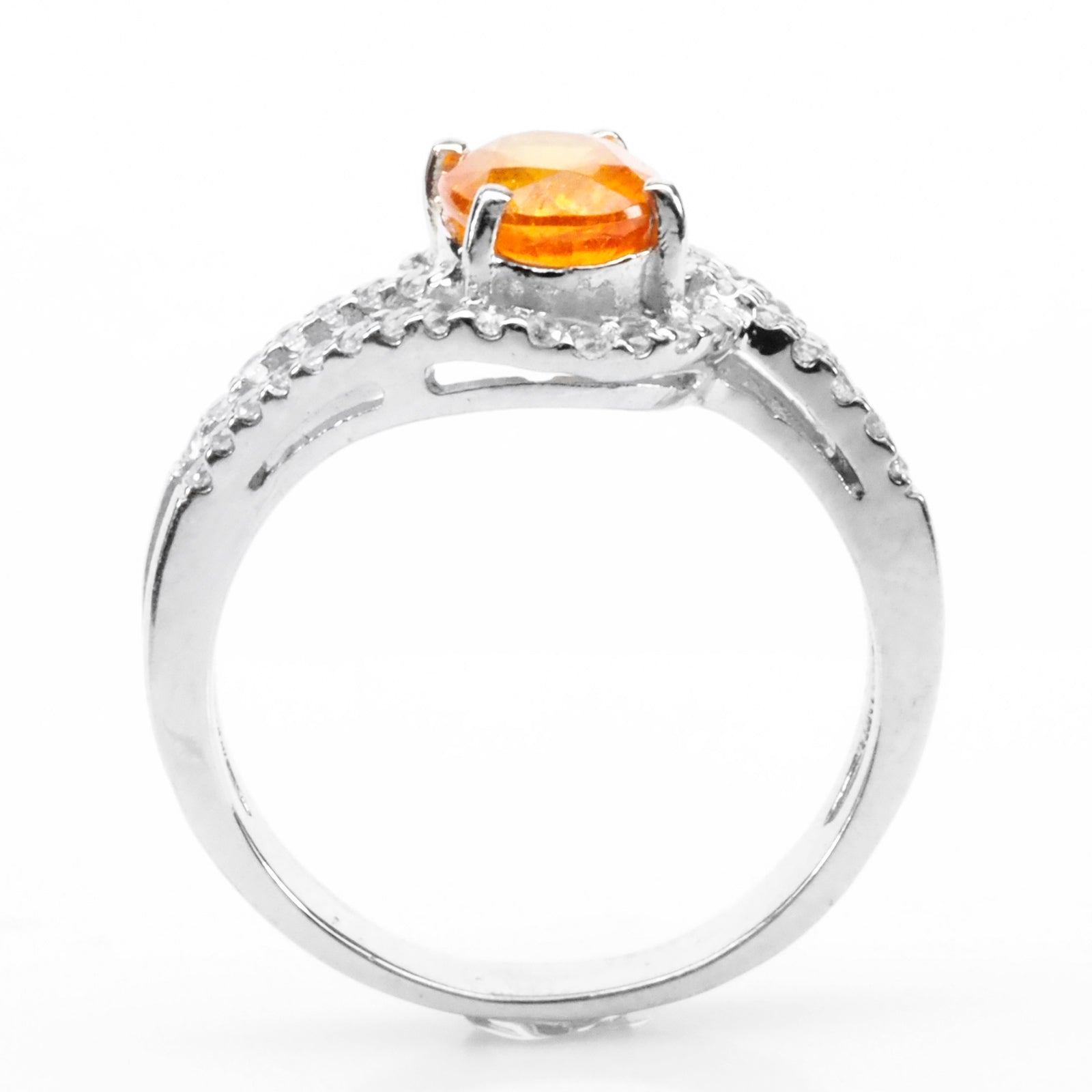 FANTA ORANGE SPESSARTITE 925 STERLING SILVER RING