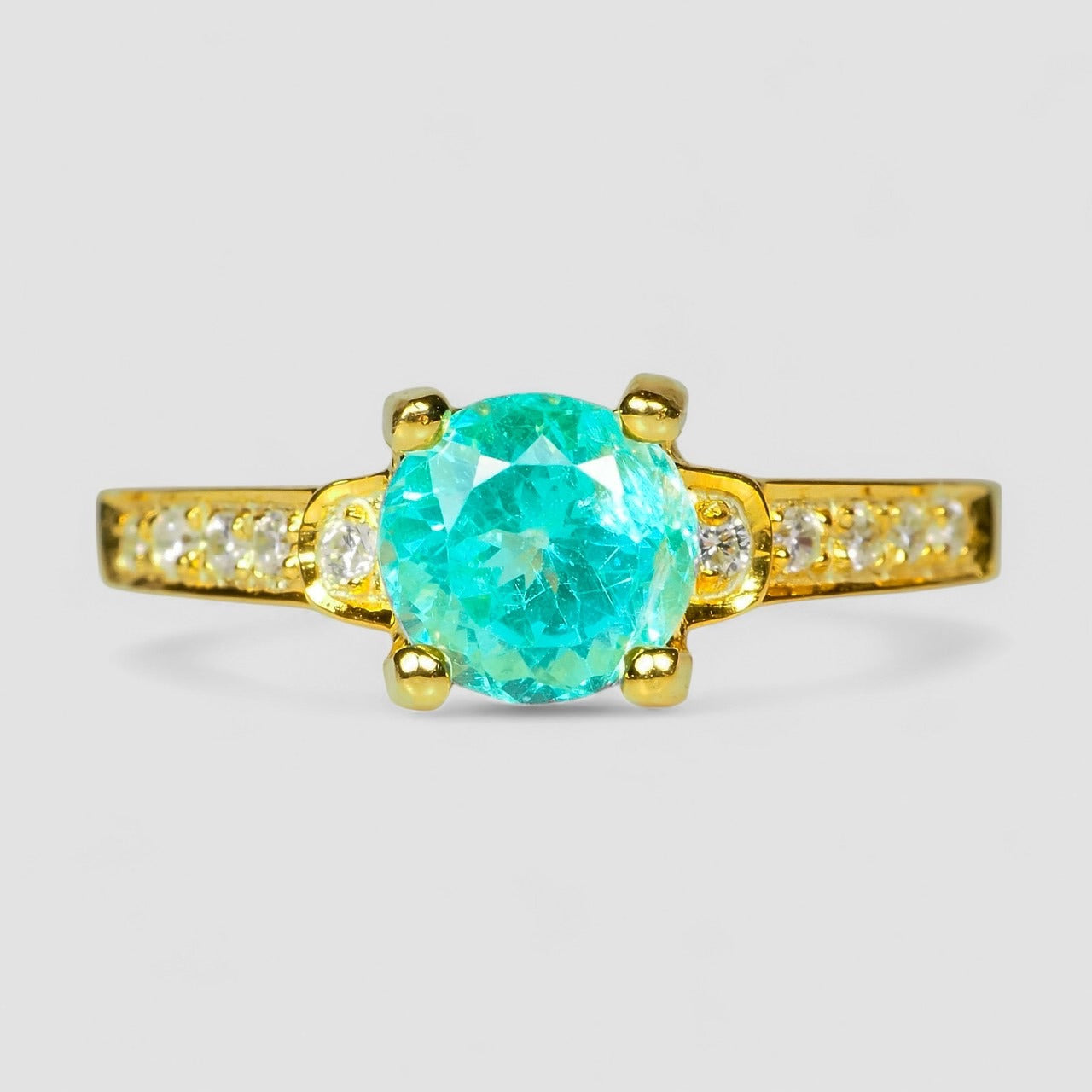 Blue Paraiba Tourmaline 925 Sterling Silver Ring