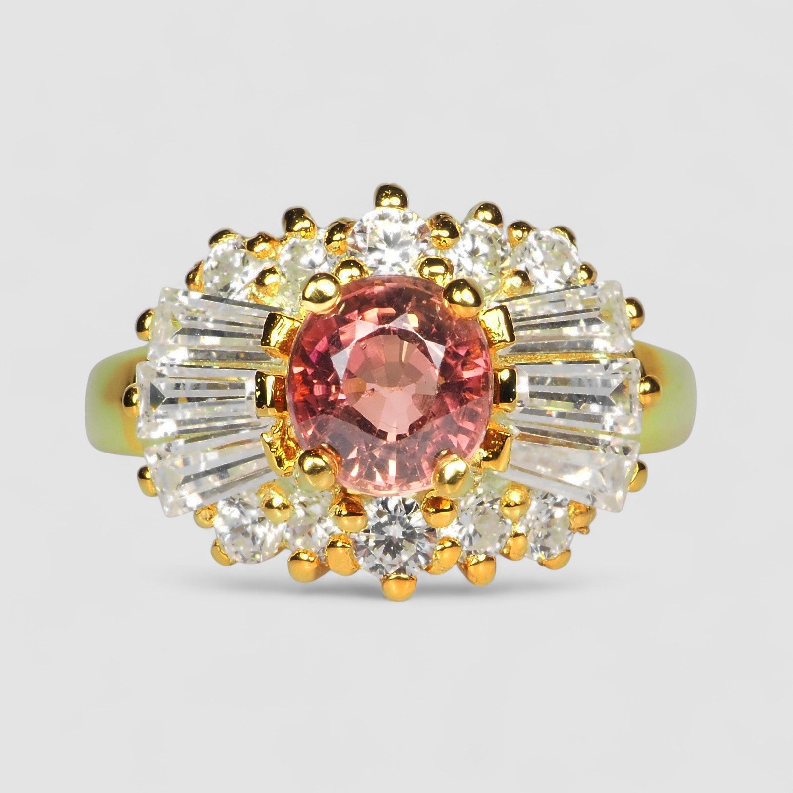 Pink Tourmaline 925 Sterling Silver Ring