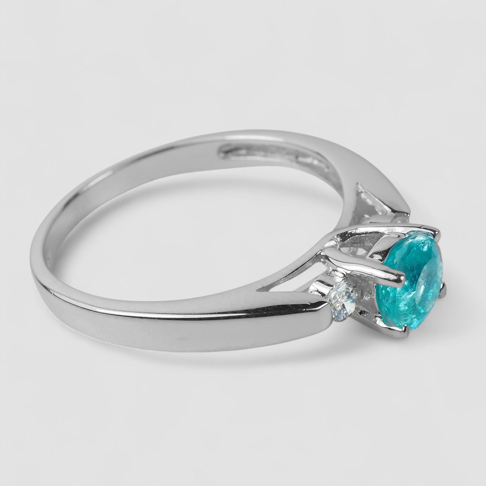 Neon Blue Apatite 925 Sterling Silver Ring