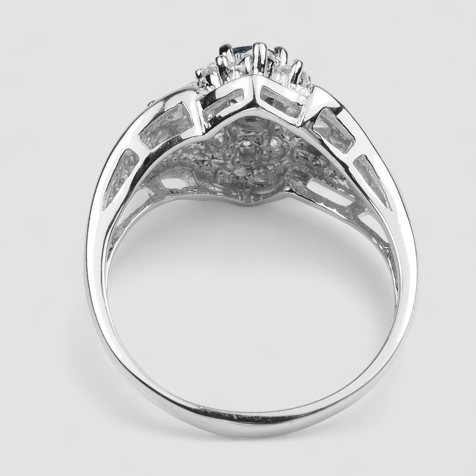 Grey Spinel 925 Sterling Silver Ring