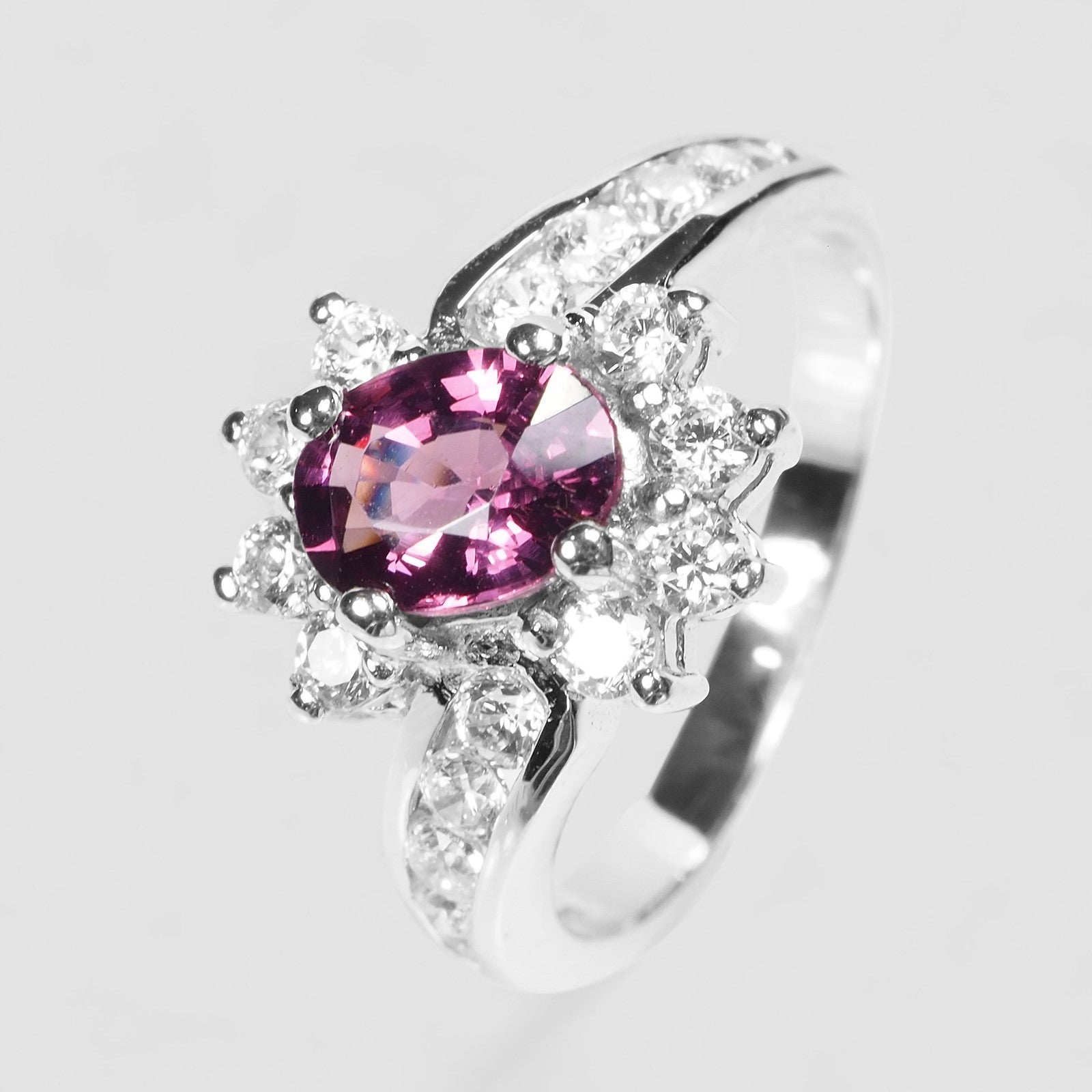 Pink Rhodolite Garnet Ring