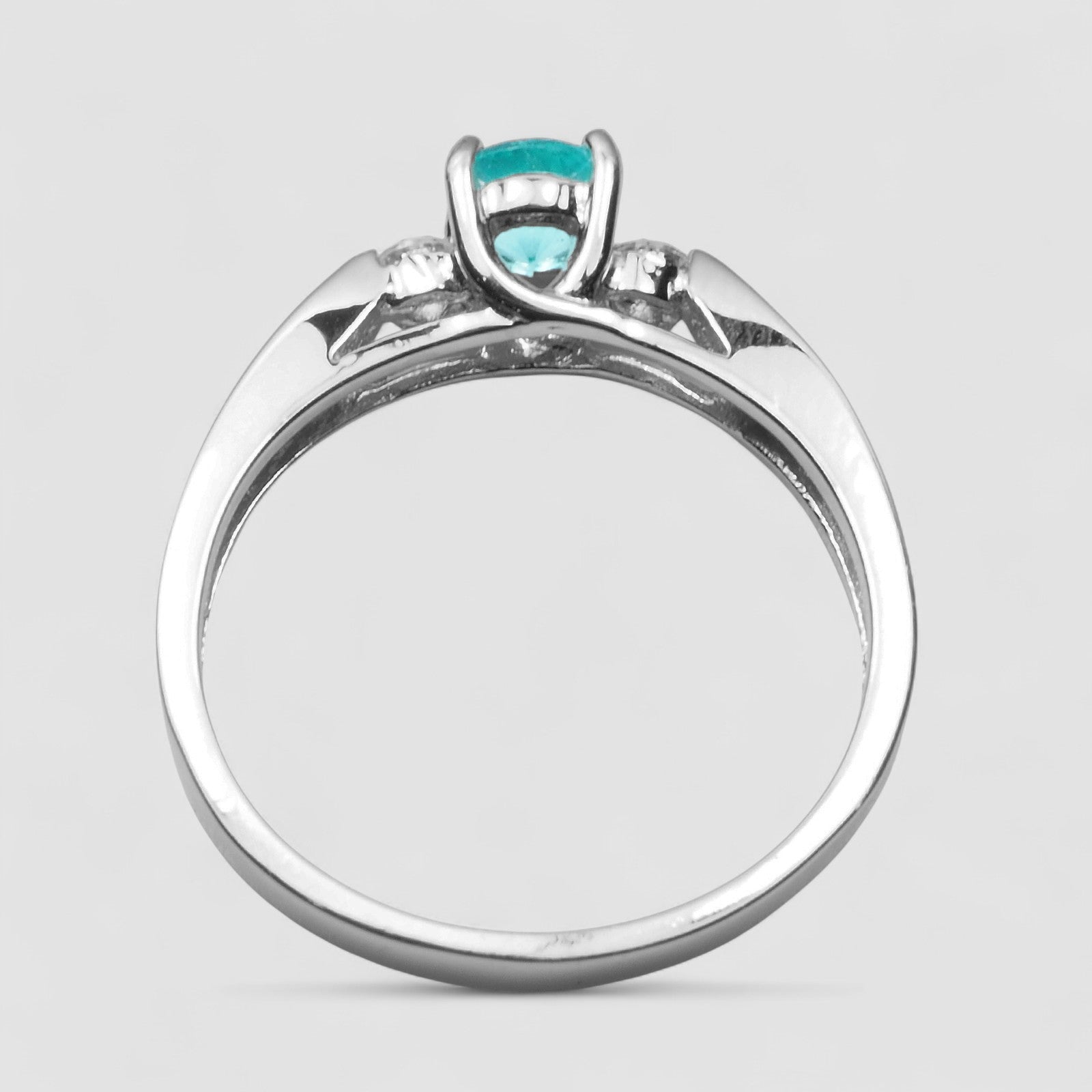 Neon Blue Apatite 925 Sterling Silver Ring