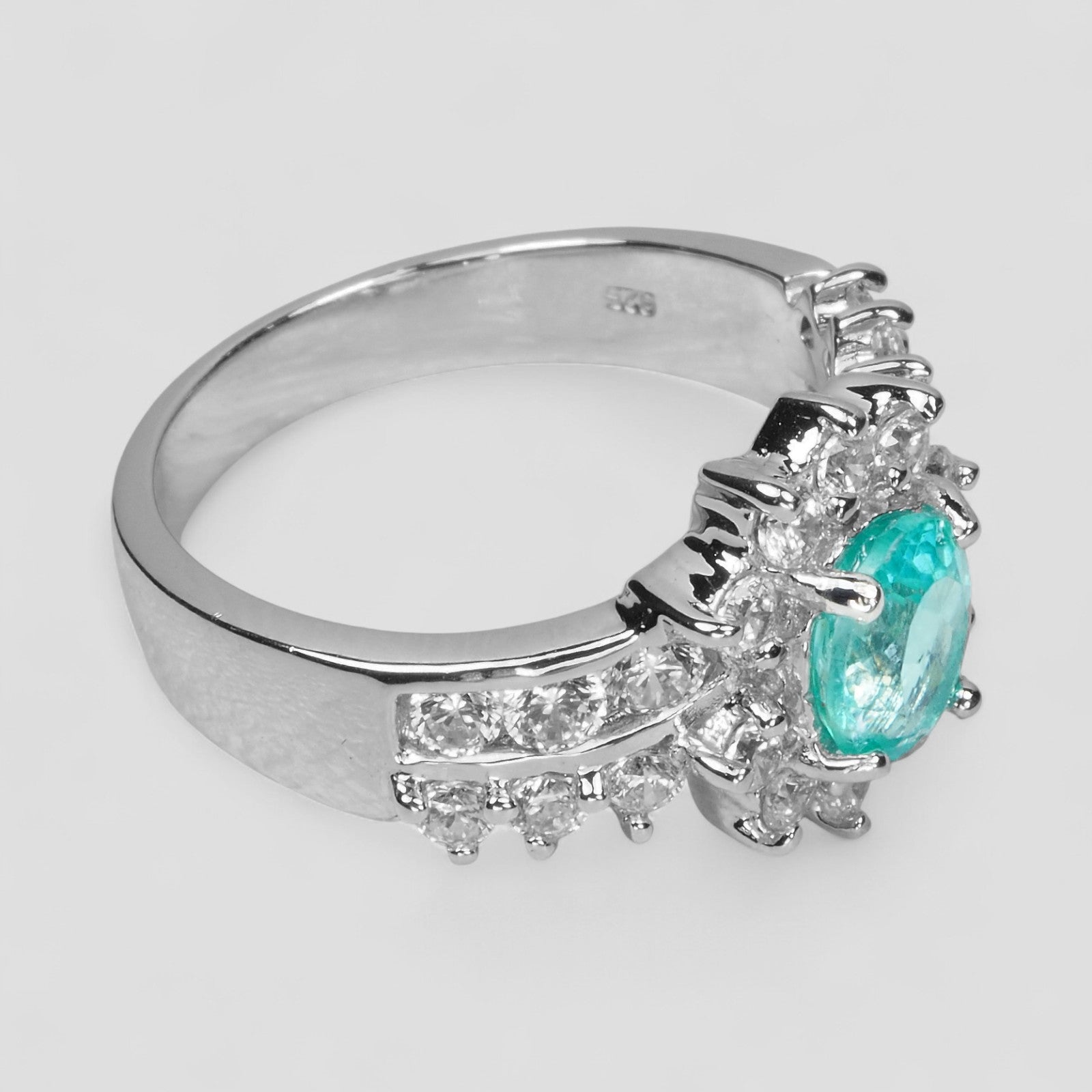 Blue Apatite 925 Sterling Silver Ring