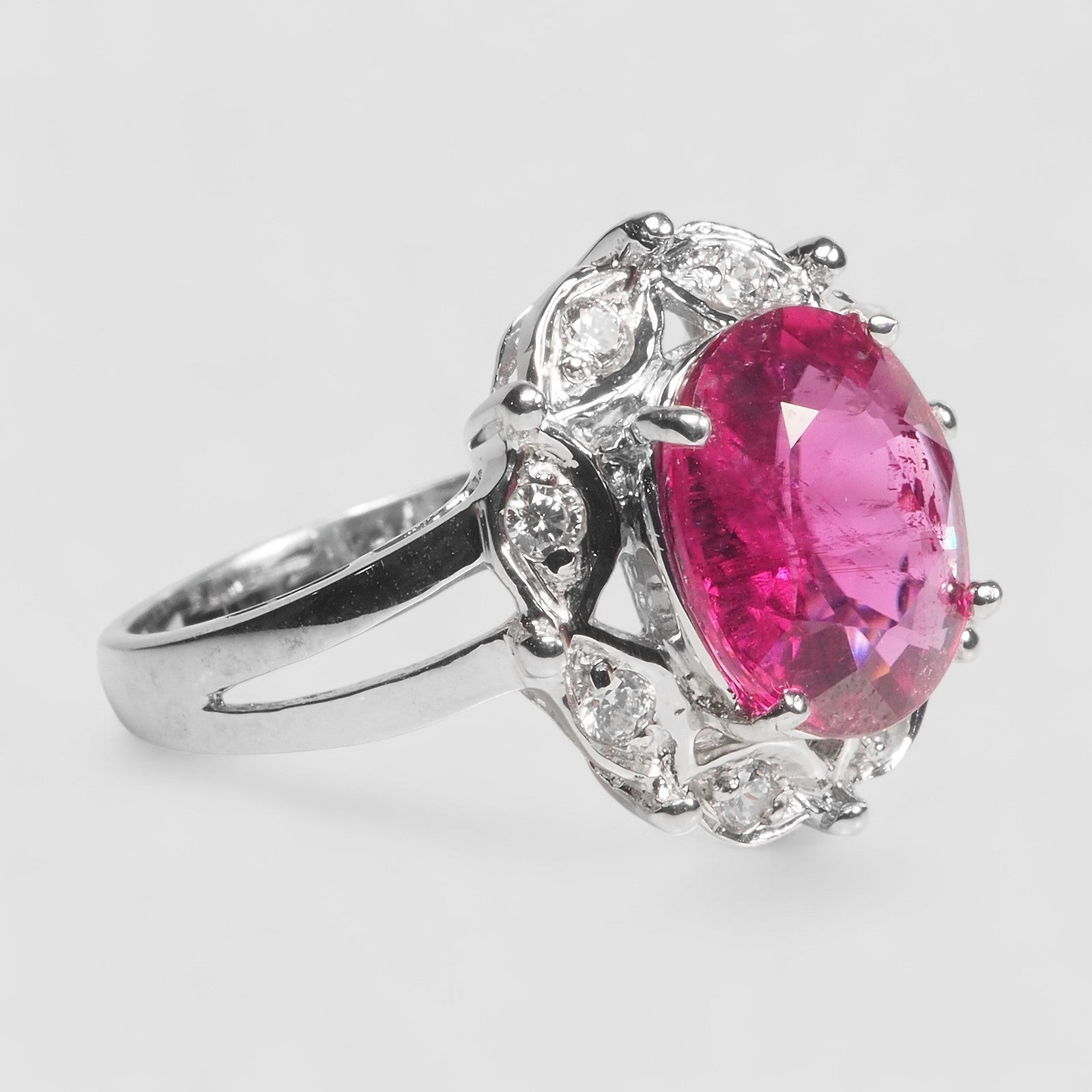 Pink Rubellite Tourmaline 925 Sterling Silver Ring