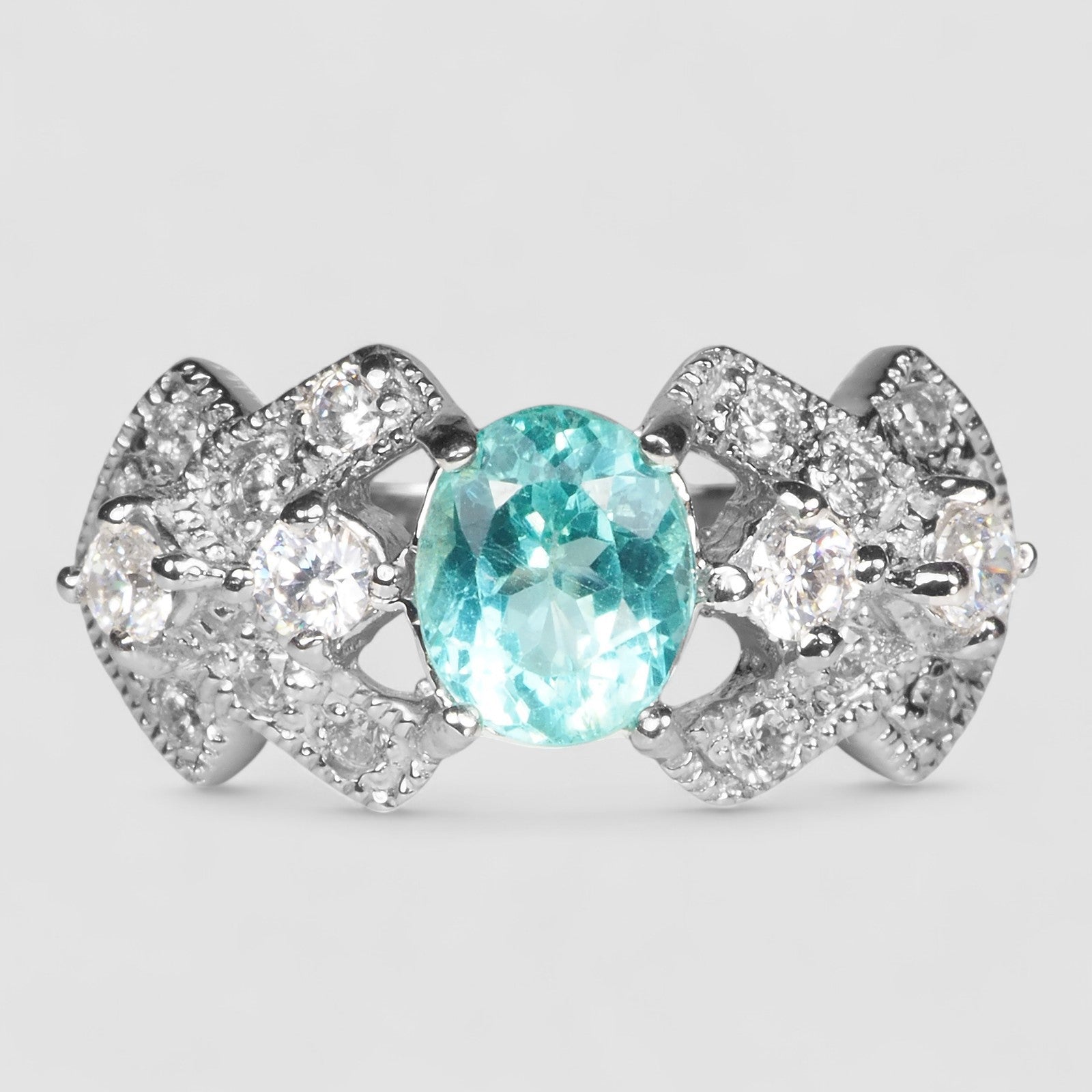 Blue Apatite 925 Sterling Silver Ring