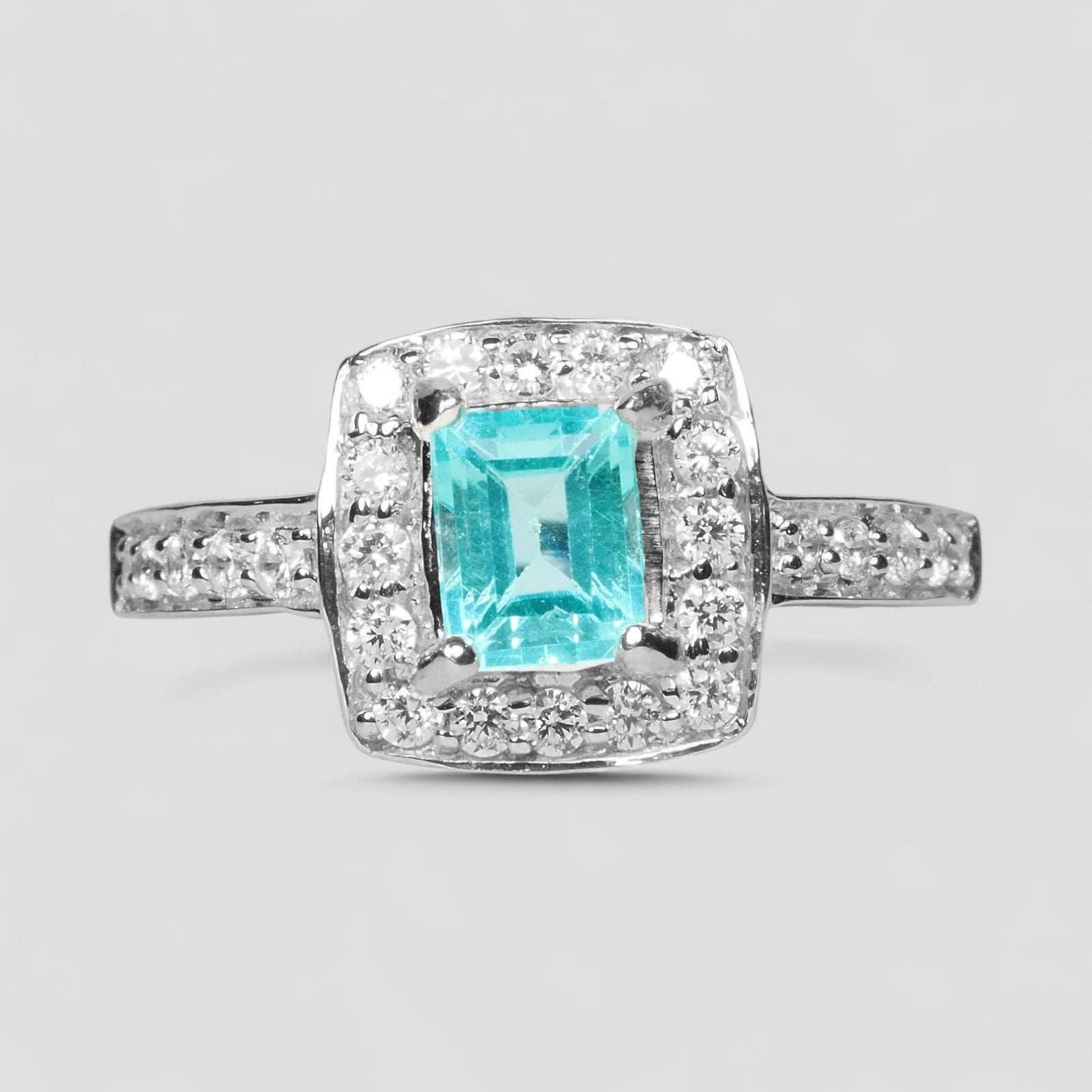 Blue Apatite 925 Sterling Silver Ring