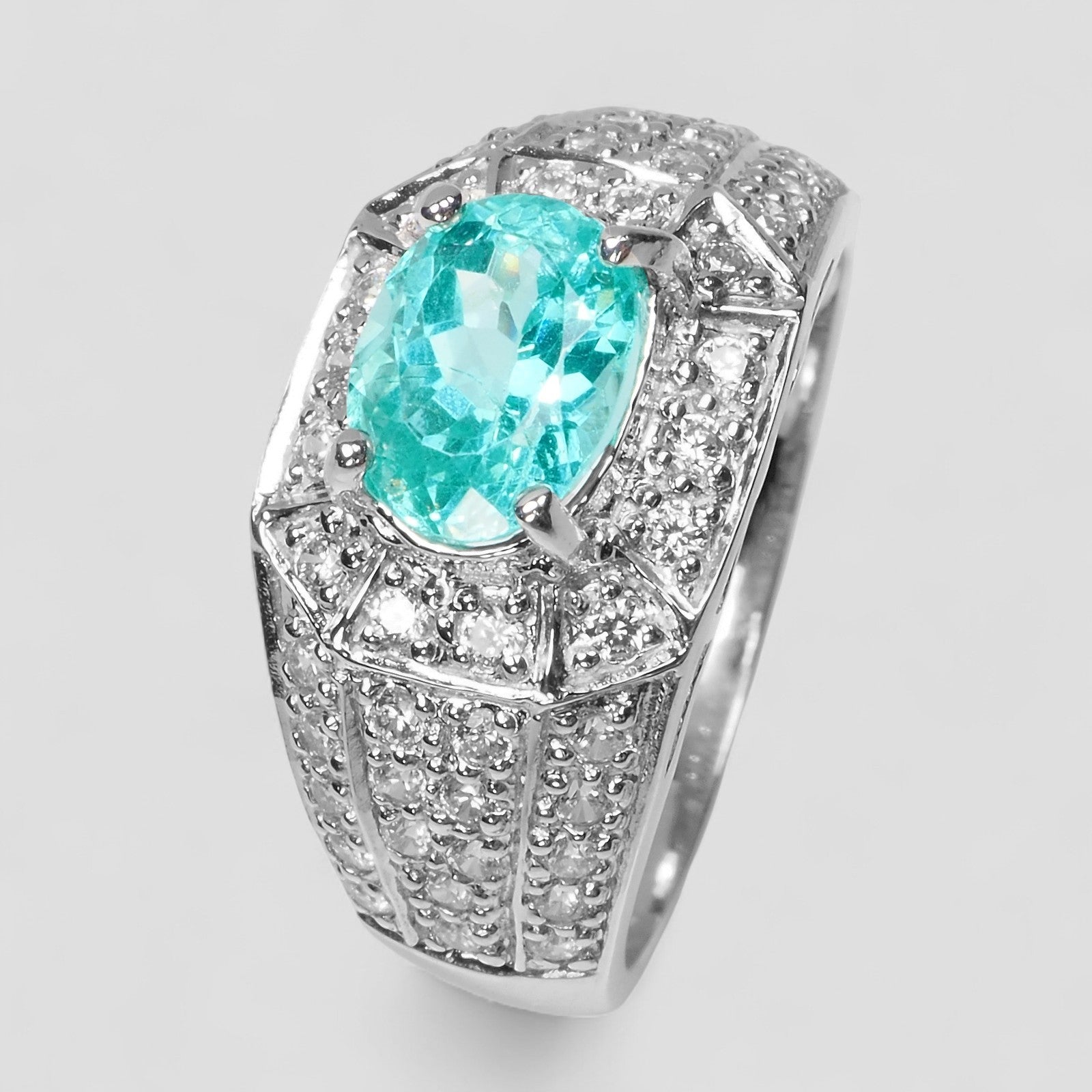 Blue Apatite 925 Sterling Silver Ring