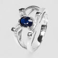 Blue Sapphire 925 Sterling Silver Ring