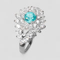 Neon Blue Apatite 925 Sterling Silver Ring