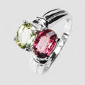 Green Tourmaline 925 Sterling Silver Ring