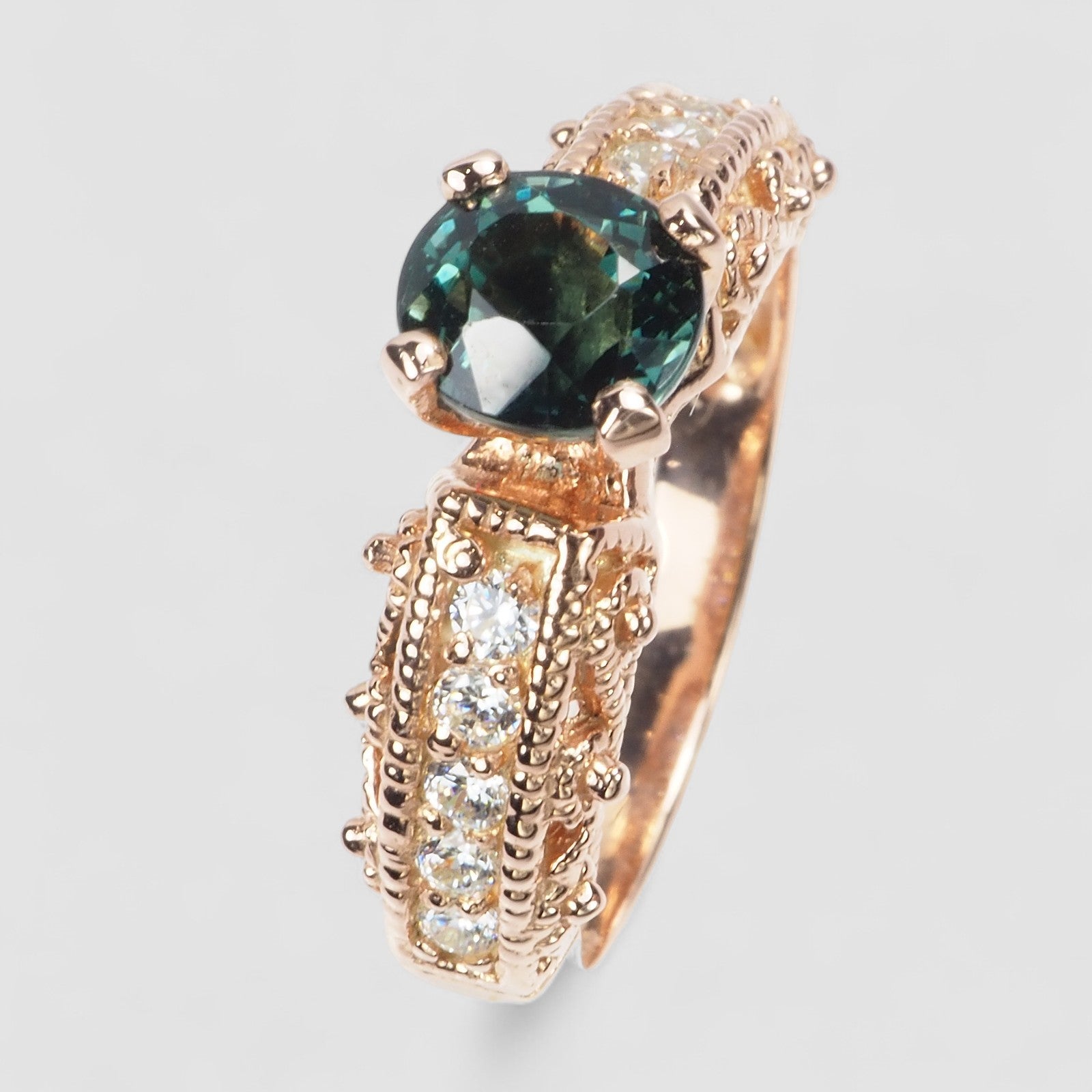 Green Tourmaline 925 Sterling Silver Ring