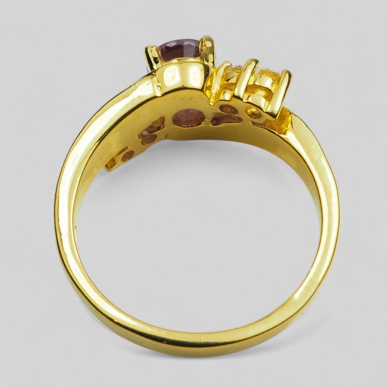 Pink Rhodolite Garnet 925 Sterling Silver Ring