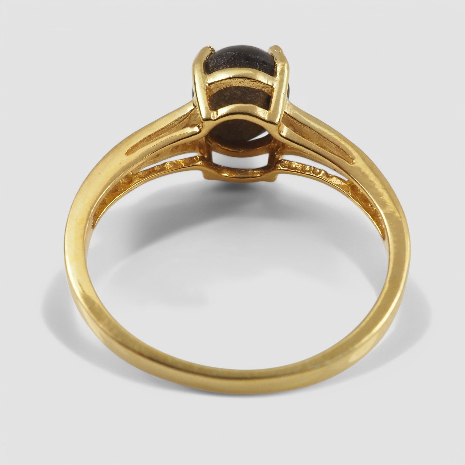 Black Star Sapphire 925 Sterling Silver Ring, Natural Gemstone, Minimalist Ring, Free Resizing
