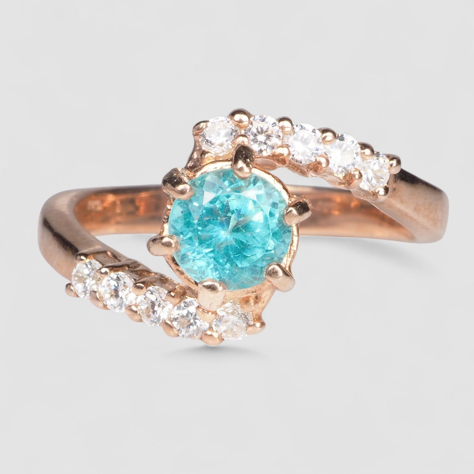 Blue Apatite 925 Sterling Silver Ring