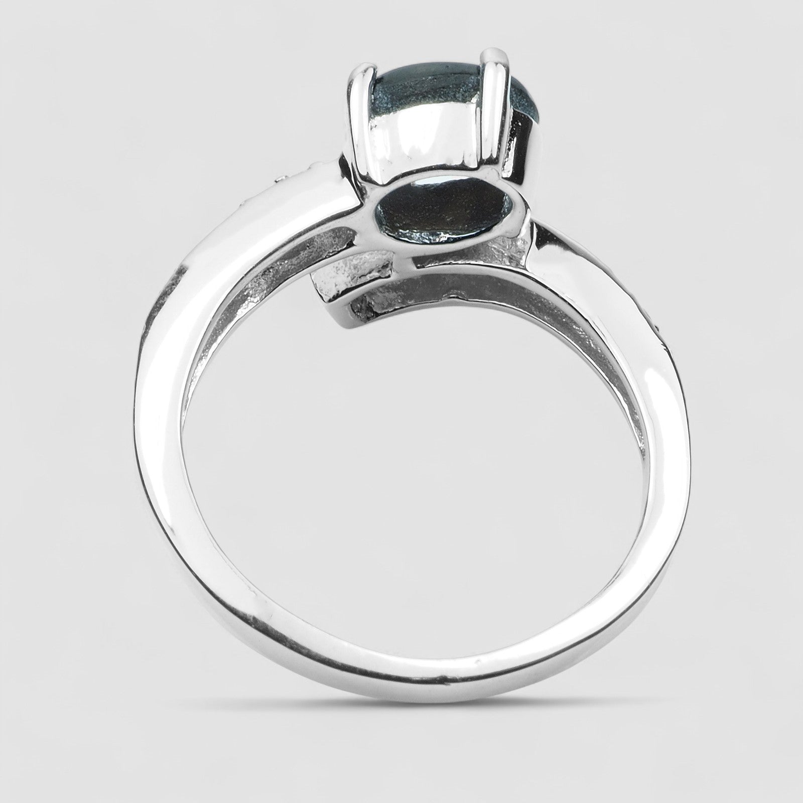 925 Sterling Silver Ring Thailand Black Star Sapphire