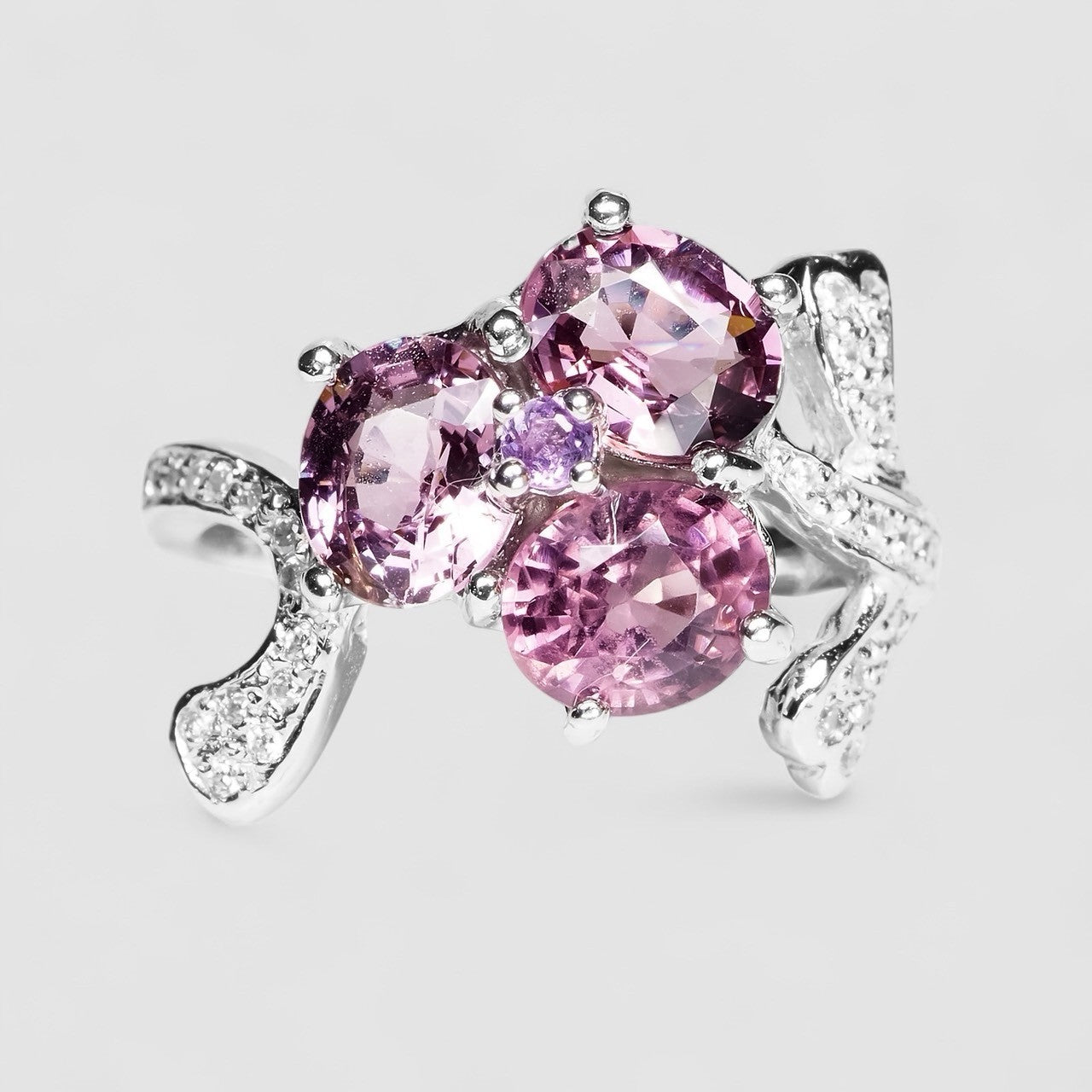Purple Spinel 925 Sterling Silver Ring