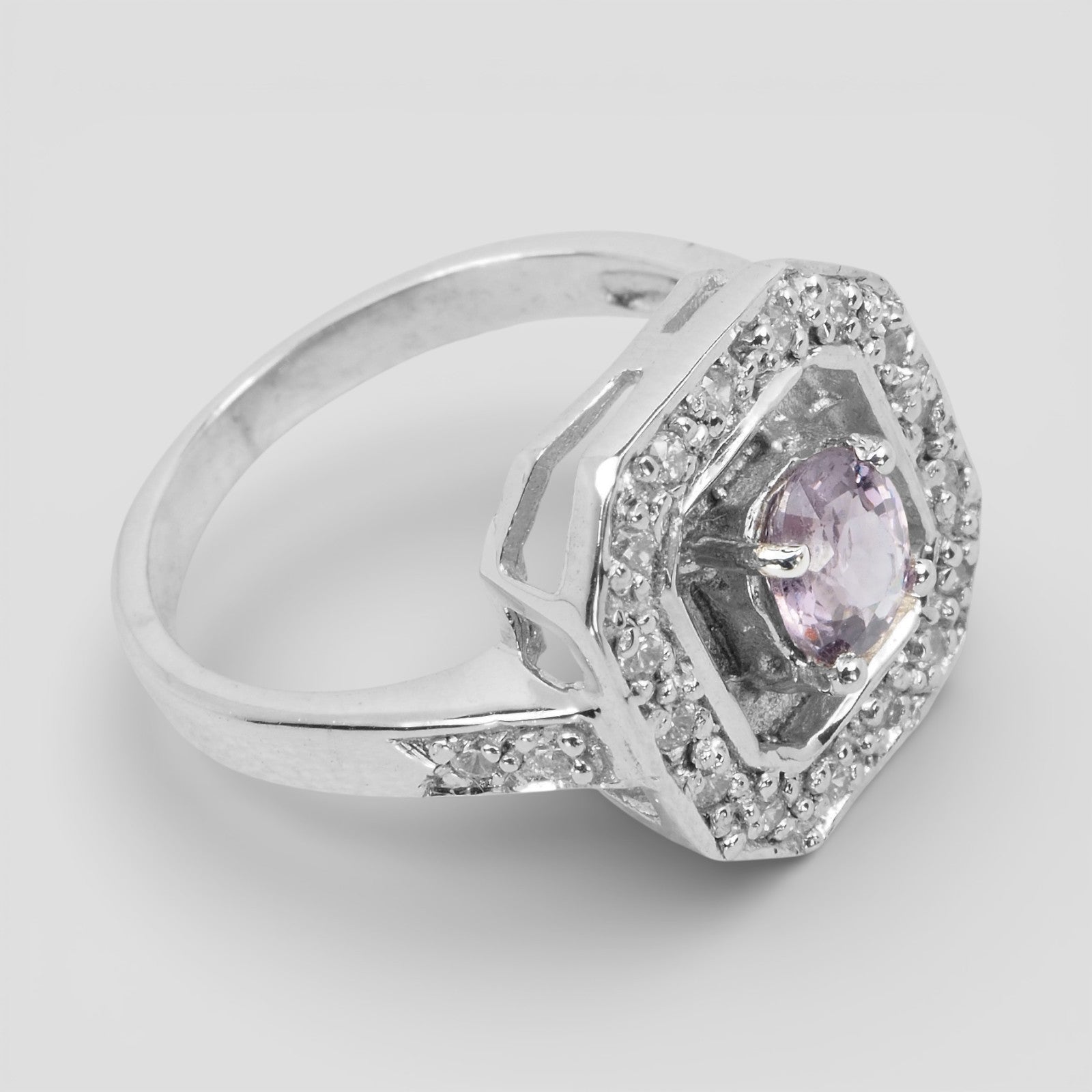 Violet Spinel 925 Sterling Silver Ring