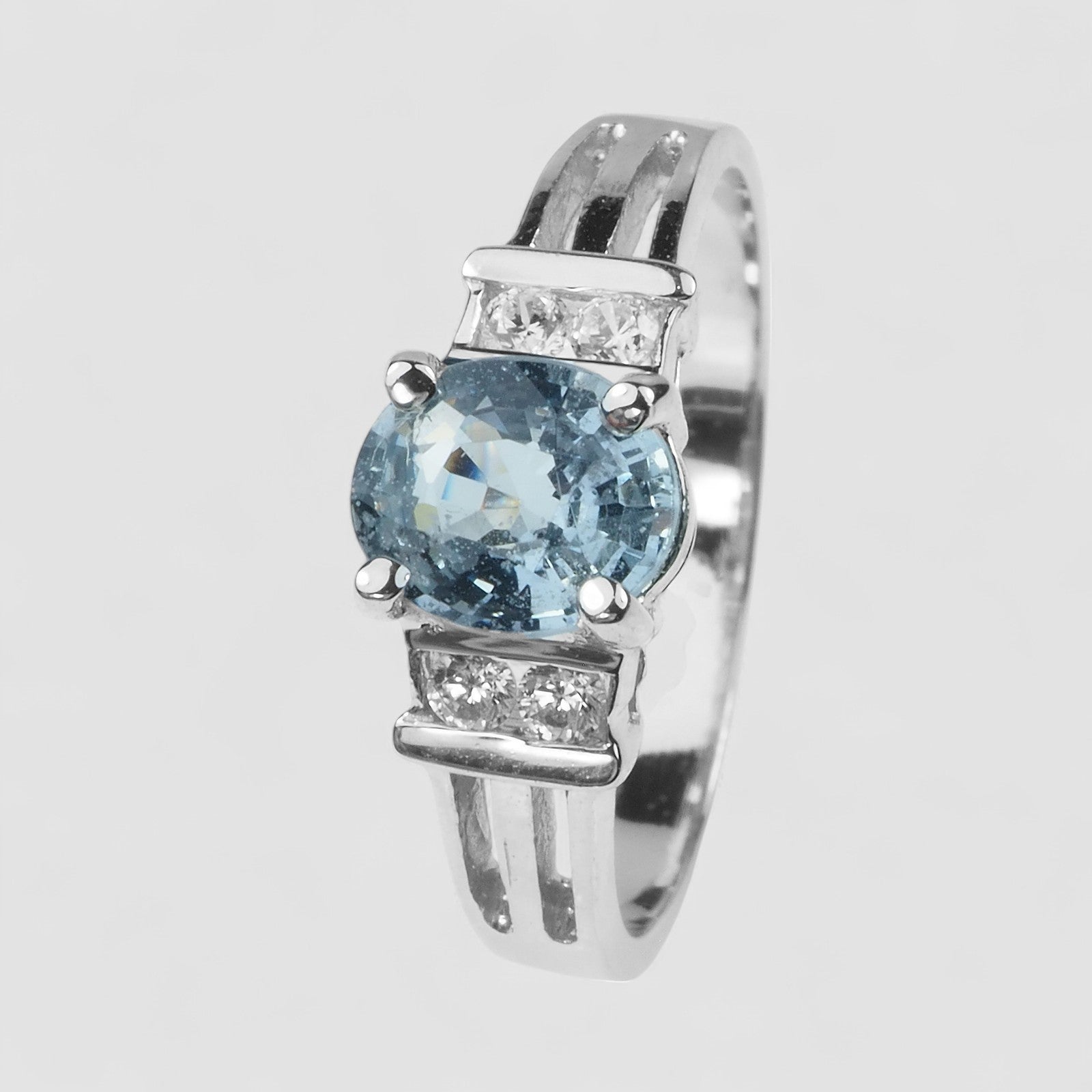 Burma Blue Spinel 925 Sterling Silver Ring
