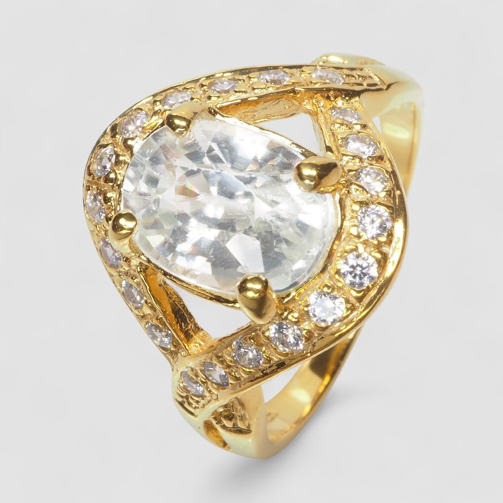 White Zircon 925 Sterling Silver Ring