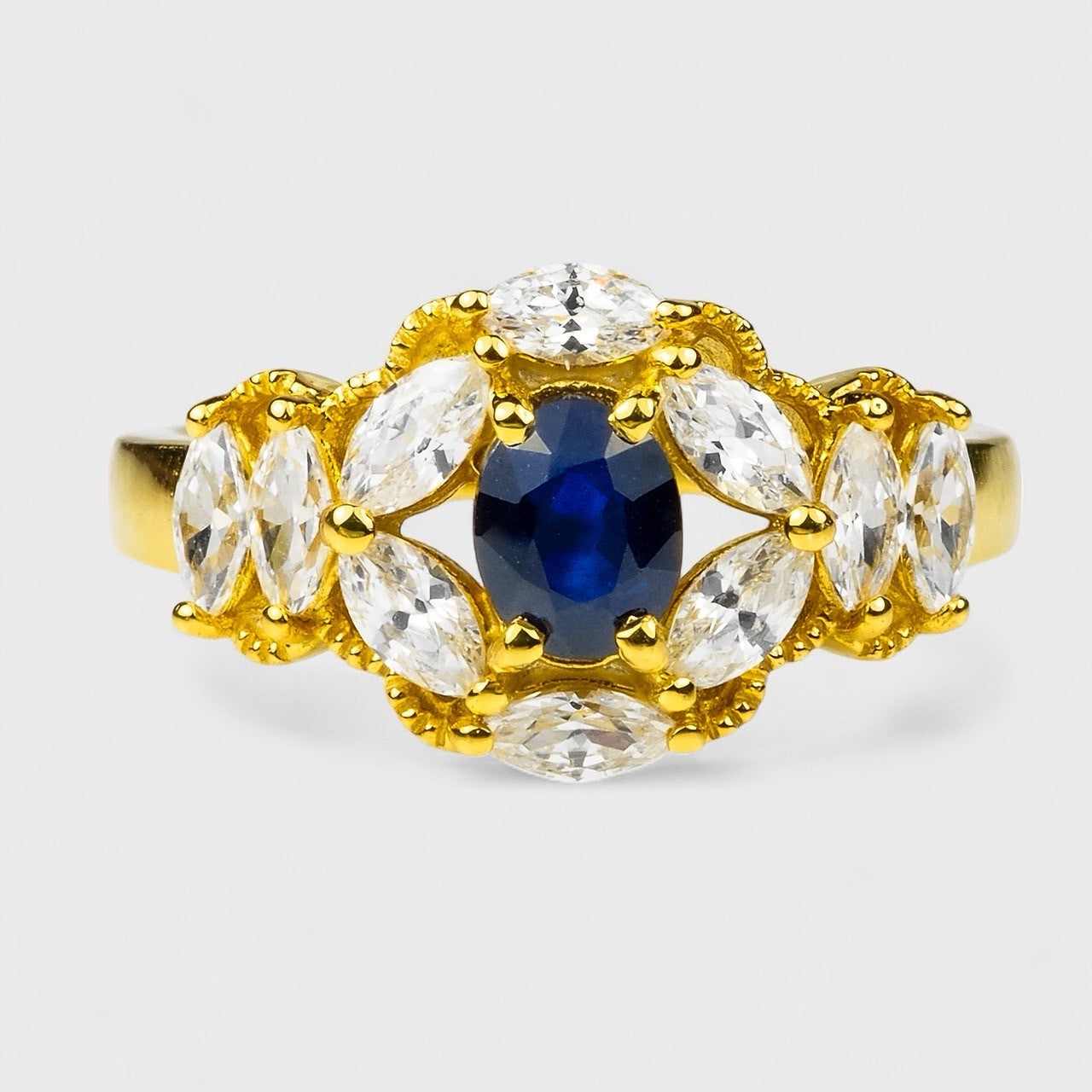 Blue Sapphire 925 Sterling Silver Ring