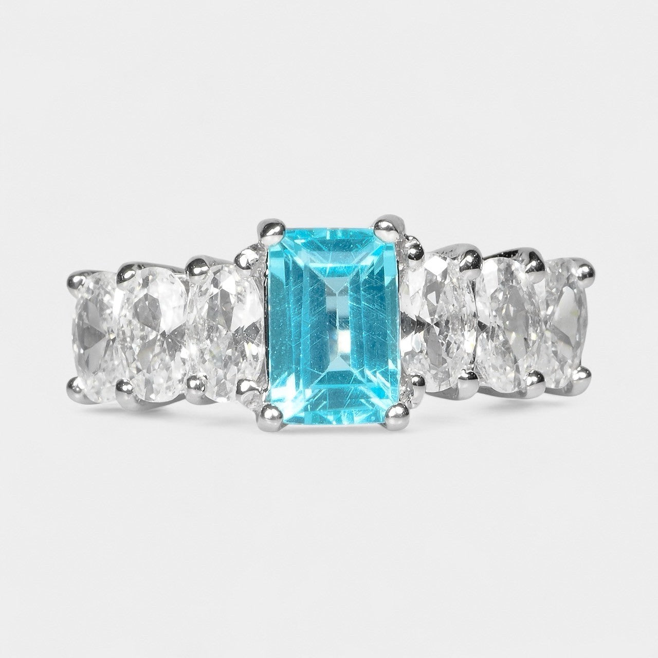 Blue Paraiba Tourmaline 925 Sterling Silver Ring