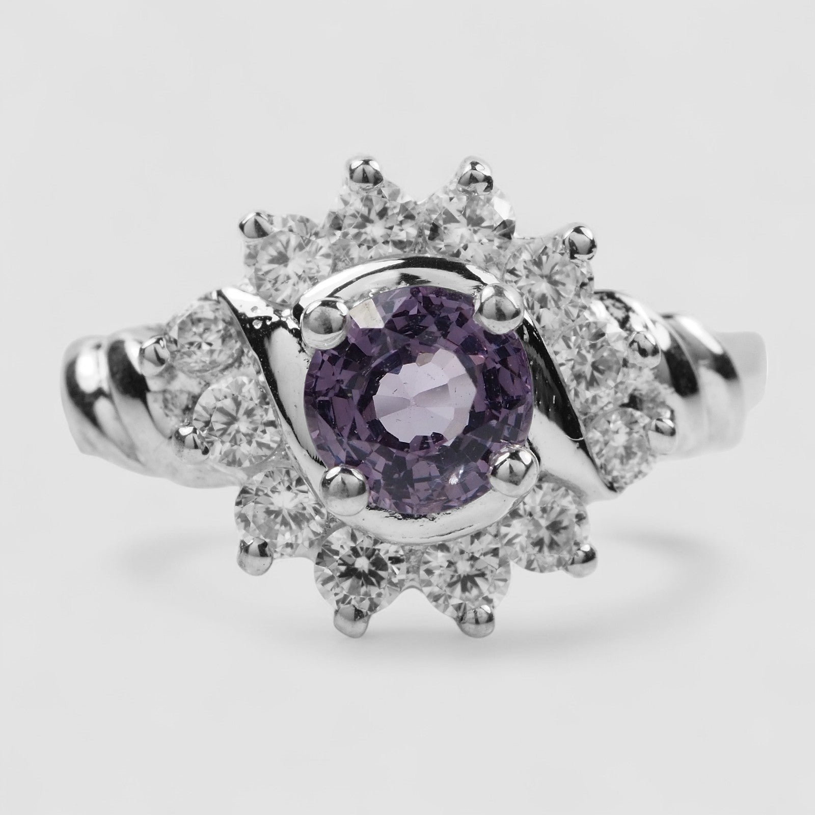 Gray Spinel 925 Sterling Silver Ring, Trendy Everyday Ring, Free Resizing