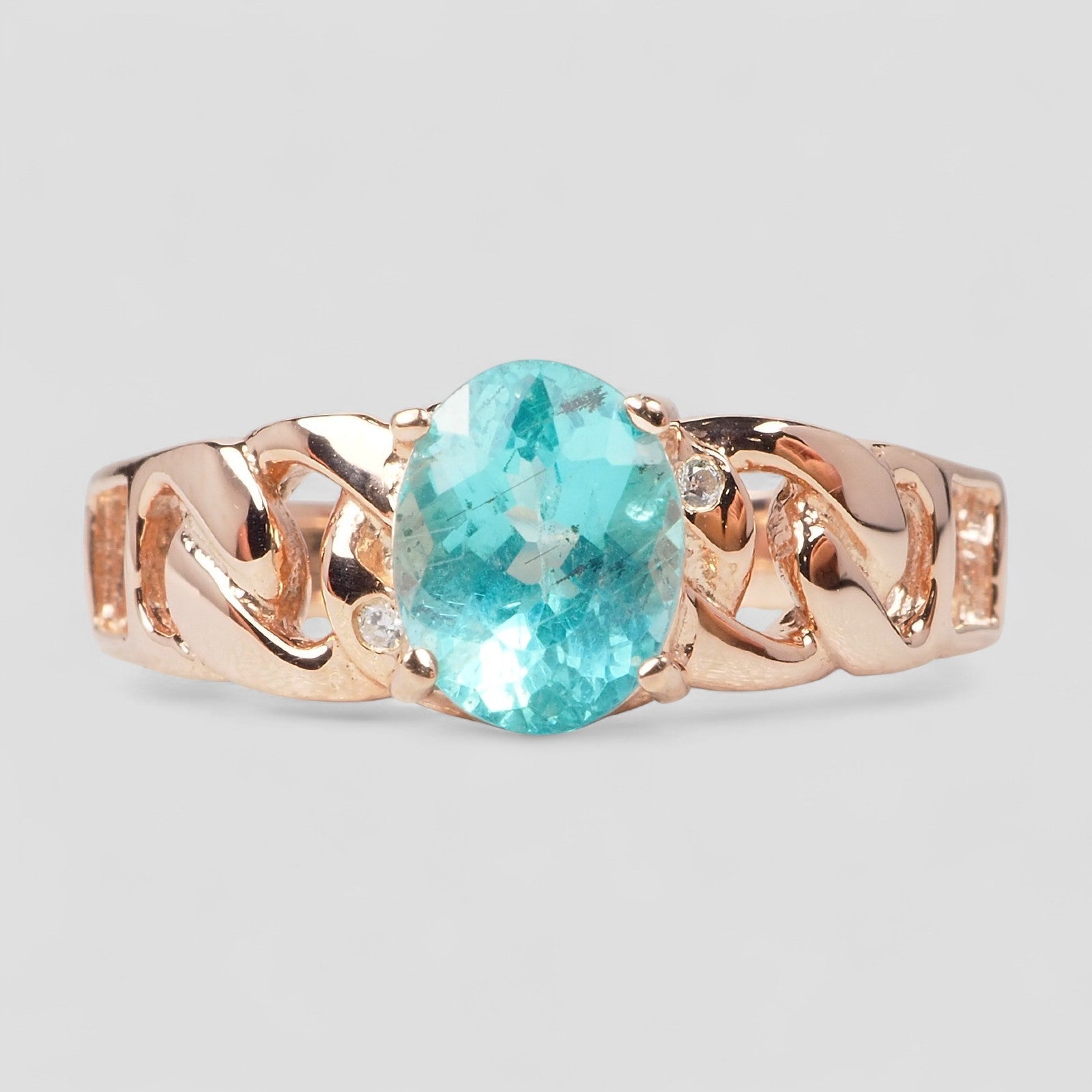 Neon Blue Apatite 925 Sterling Silver Ring