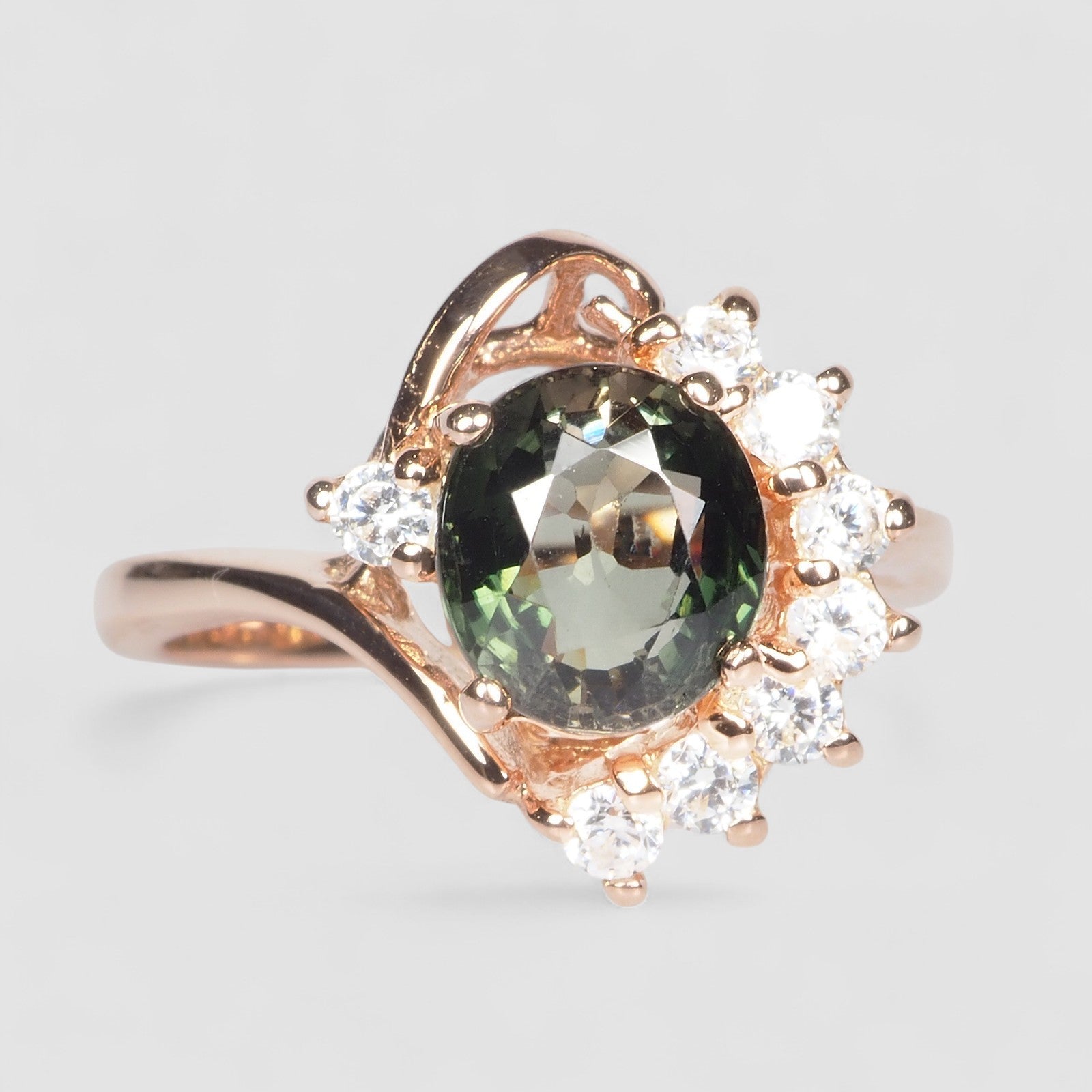 Green Tourmaline 925 Sterling Silver Ring