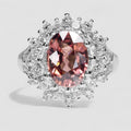 Champagne Zircon 925 Sterling Silver Ring