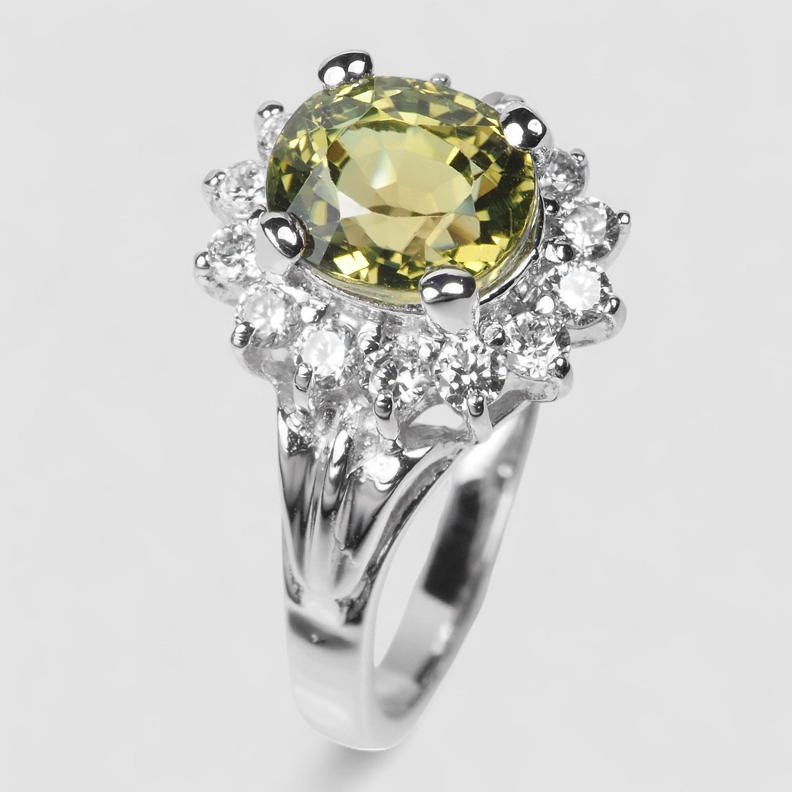 Green Tourmaline 925 Sterling Silver Ring