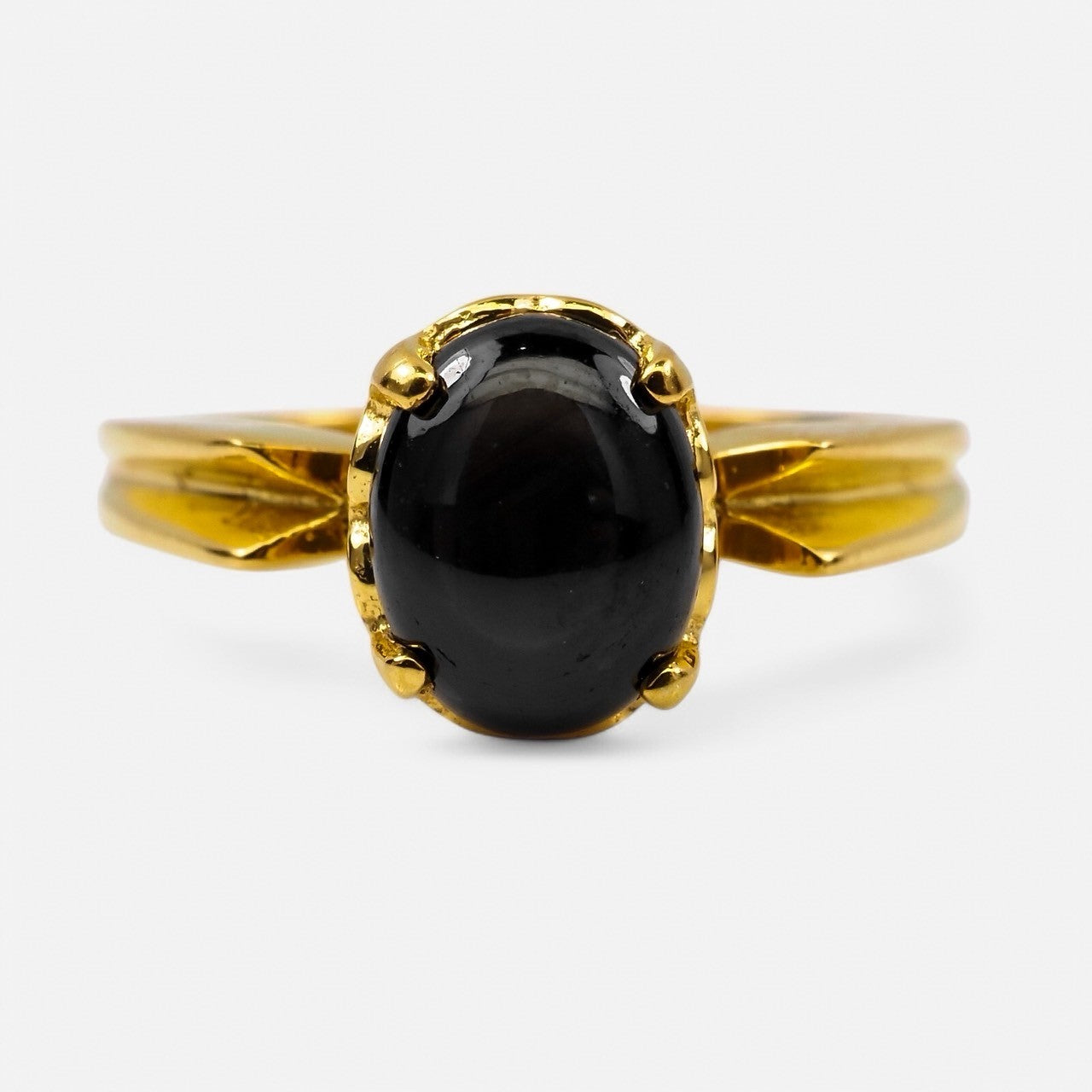 Black Star Sapphire 925 Sterling Silver Ring, 925 Genuine Gemstone, Everyday Ring