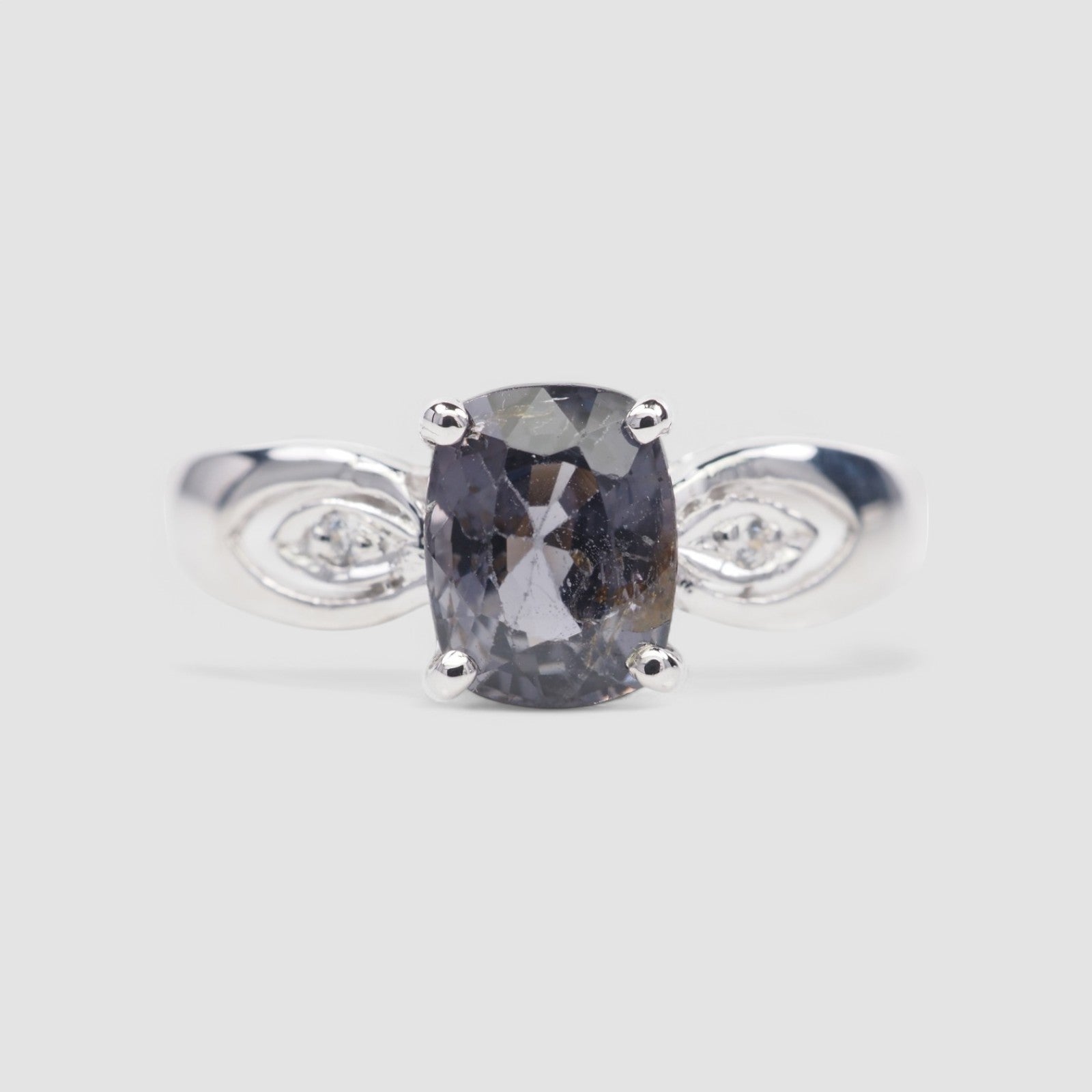 Gray Spinel 925 Sterling Silver Ring