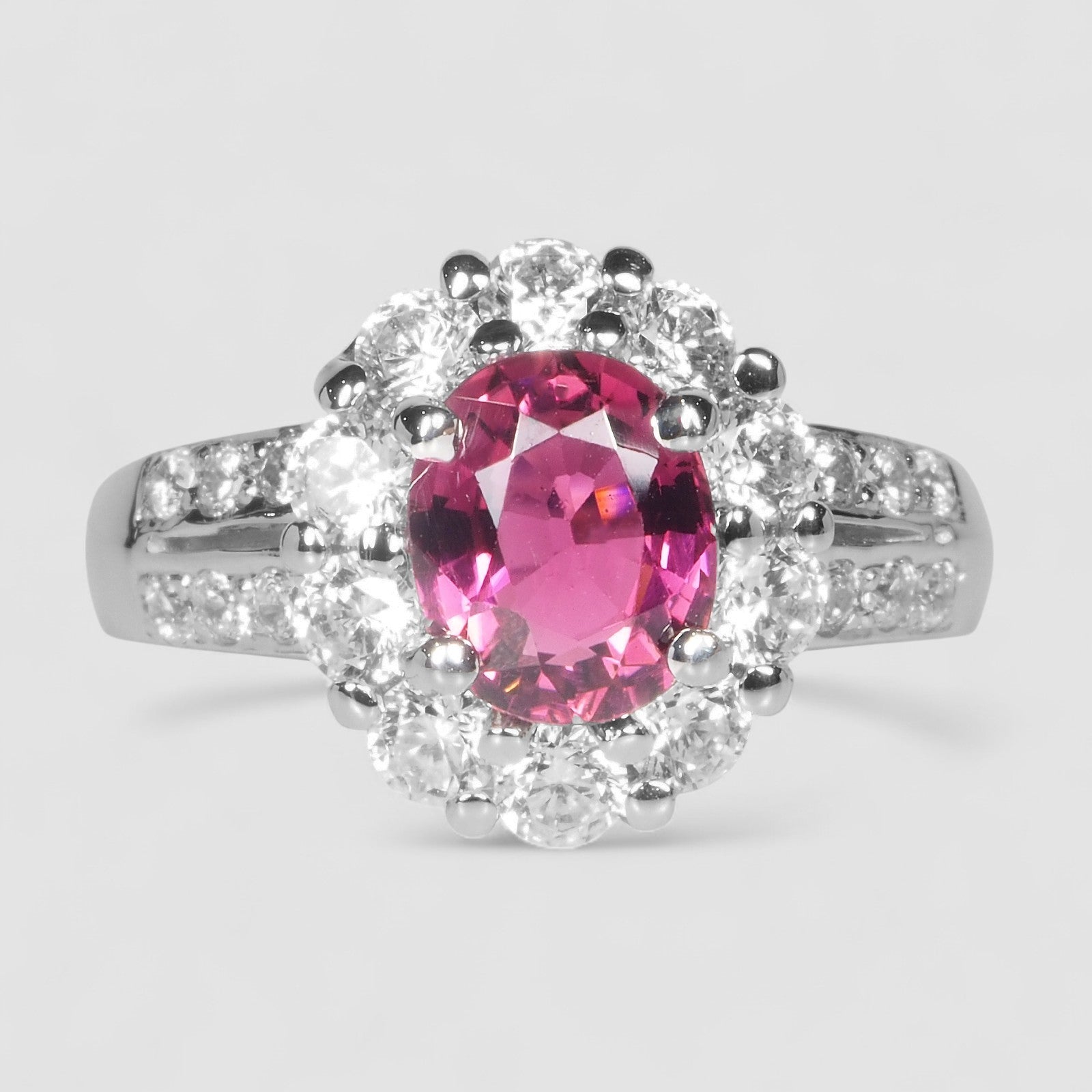 Pink Tourmaline 925 Sterling Silver Ring