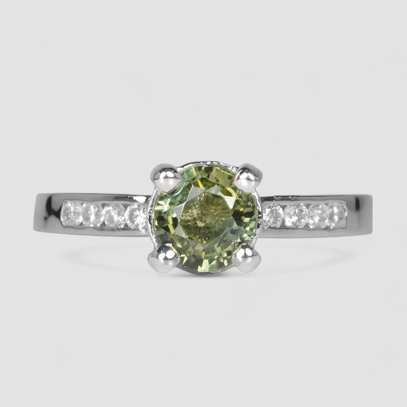 Green Tourmaline 925 Sterling Silver Ring