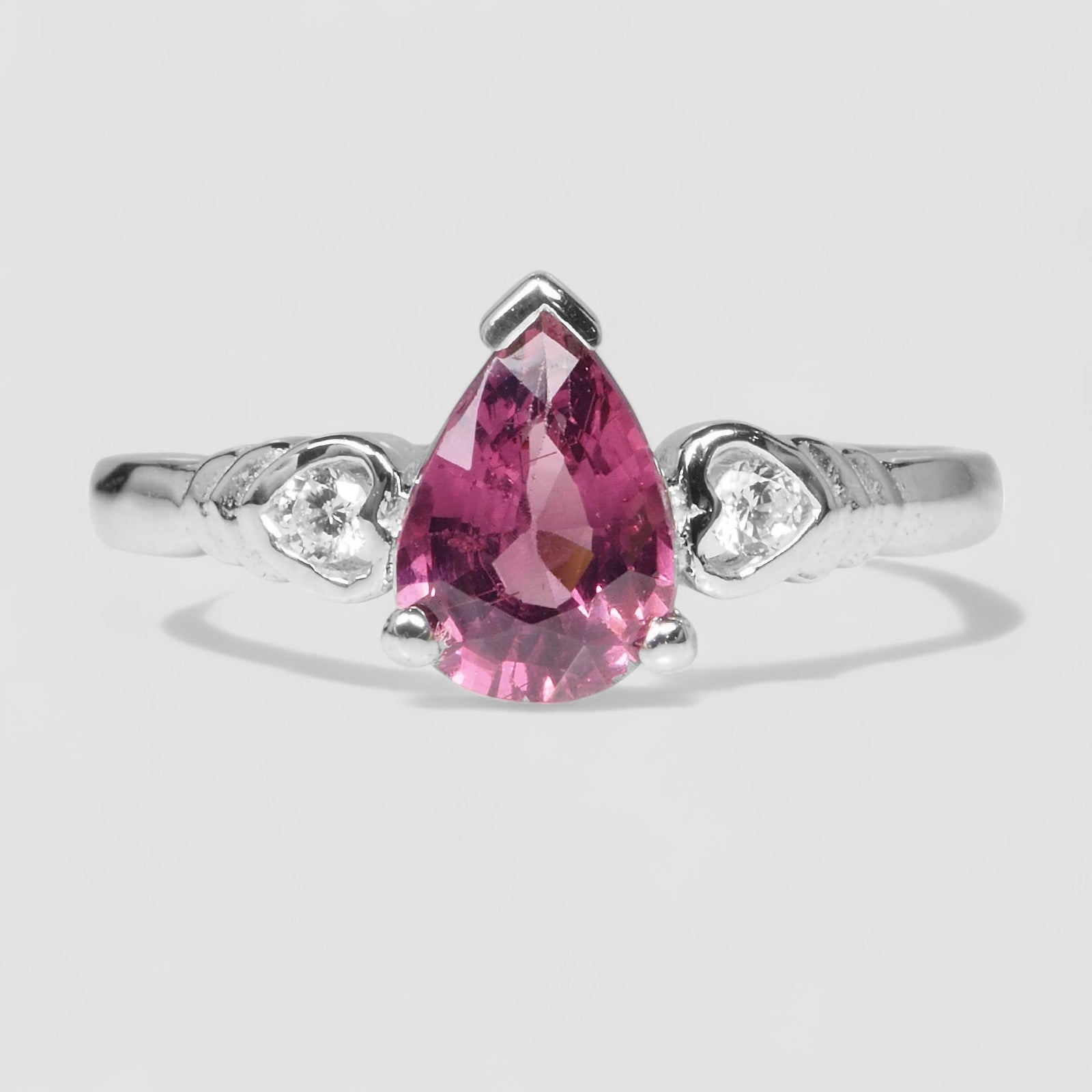 Pink Rhodolite Garnet 925 Sterling Silver Ring