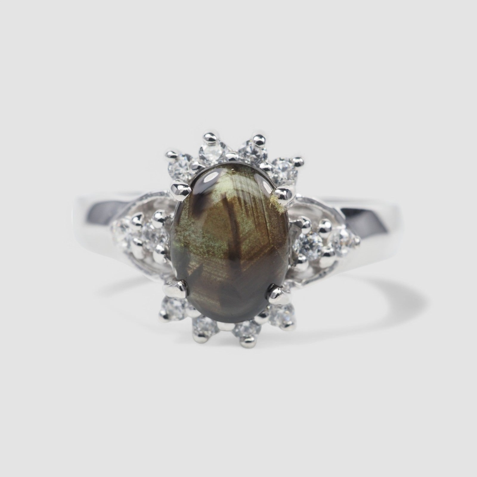 Black Star Sapphire 925 Sterling Silver Ring