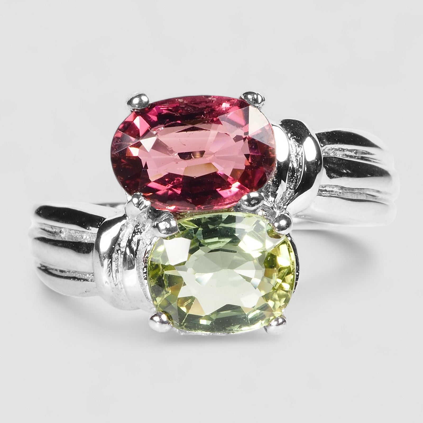 Green Tourmaline 925 Sterling Silver Ring