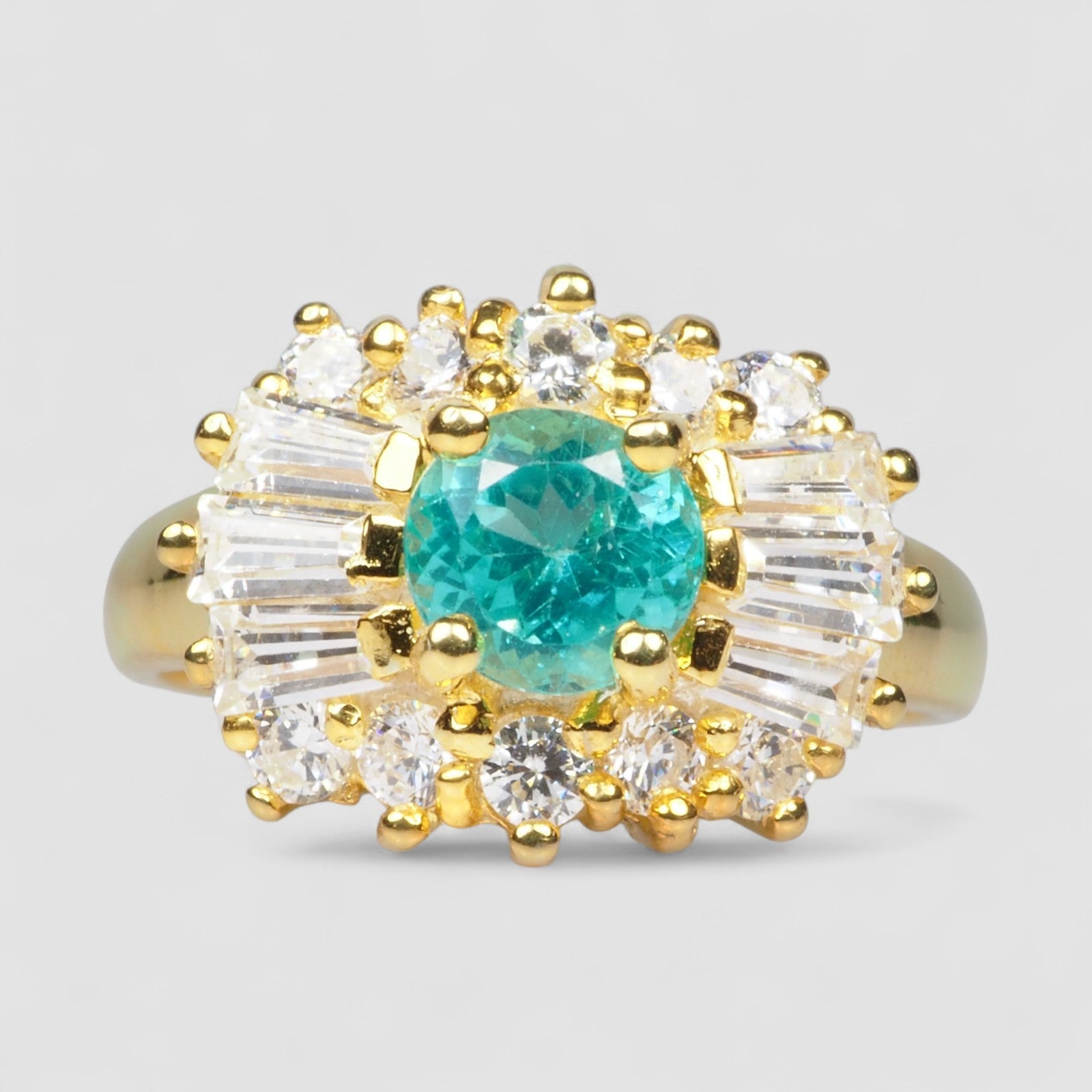 Blue Paraiba Tourmaline 925 Sterling Silver Ring