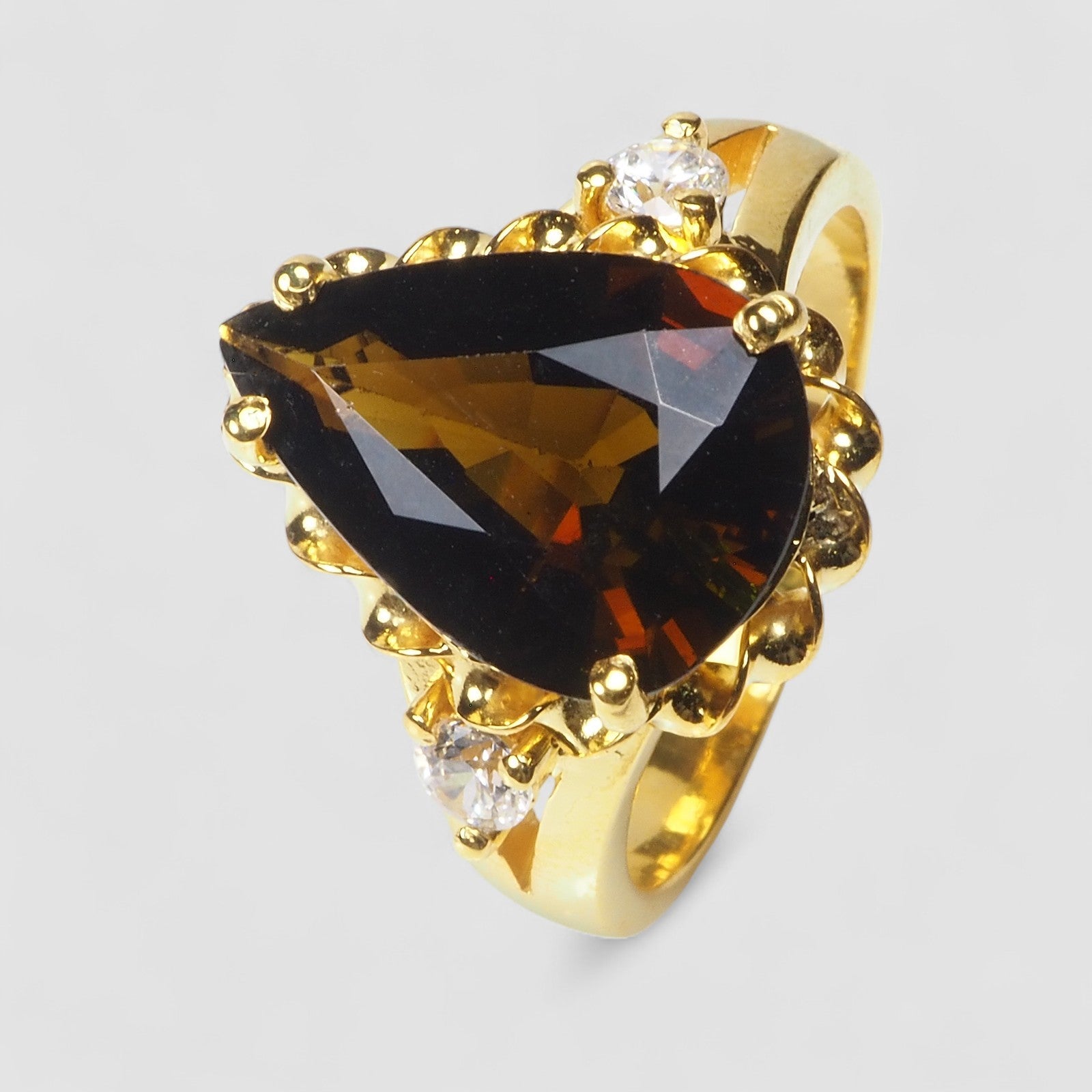 Smoky Brown Tourmaline 925 Sterling Silver Ring