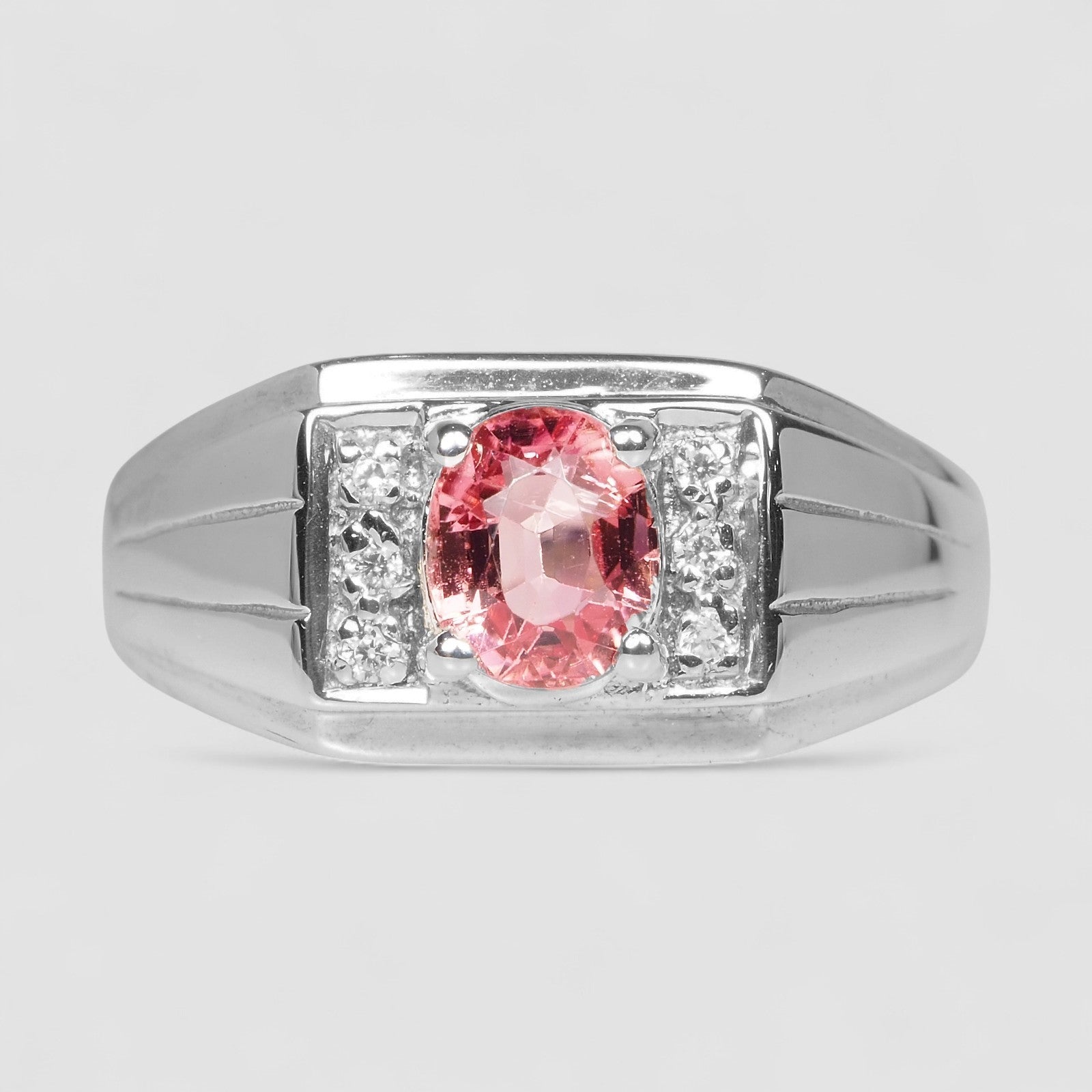 Pink Tourmaline 925 Sterling Silver Ring