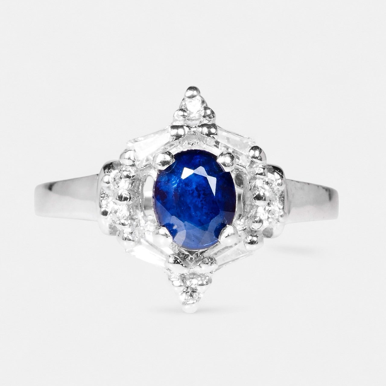 Blue Sapphire 925 Sterling Silver Ring