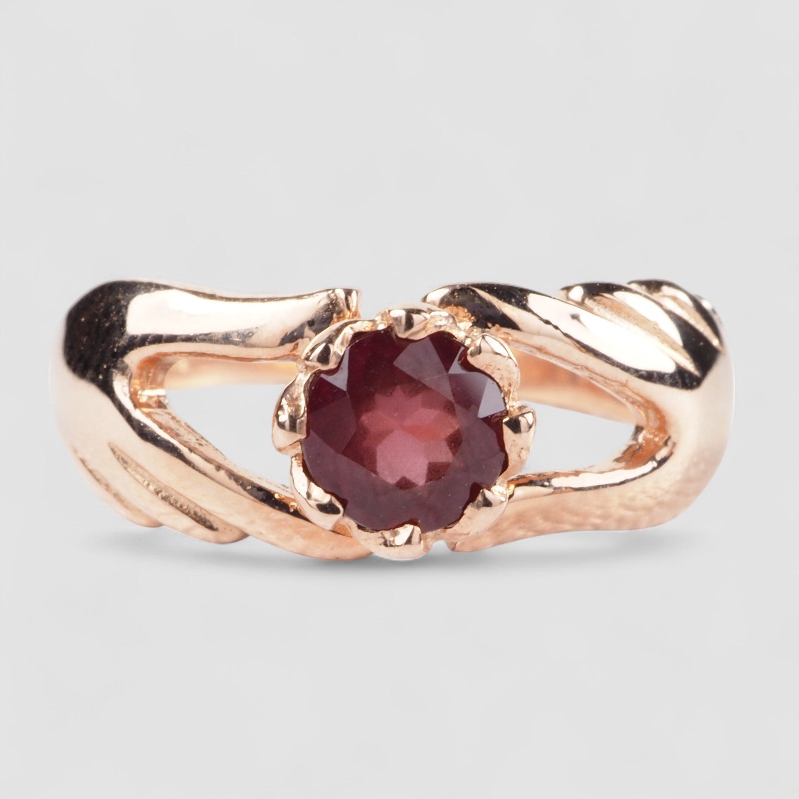 Red Spinel 925 Rose Gold Ring, 925 Unique Gift for Her, Natural Gemstone