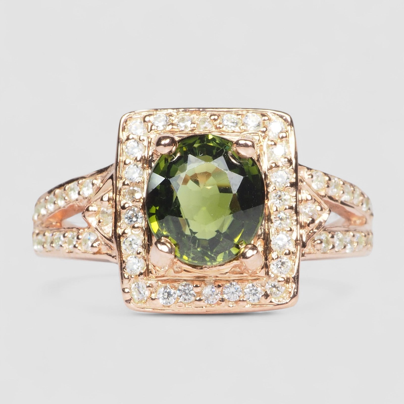 Green Tourmaline 925 Sterling Silver Ring