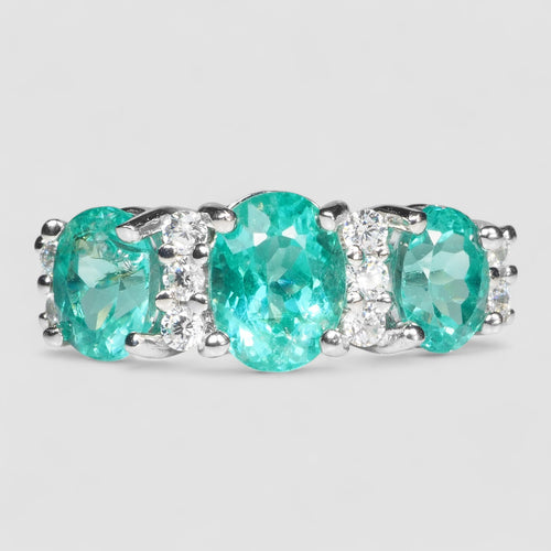 Blue Apatite 925 Sterling Silver Ring